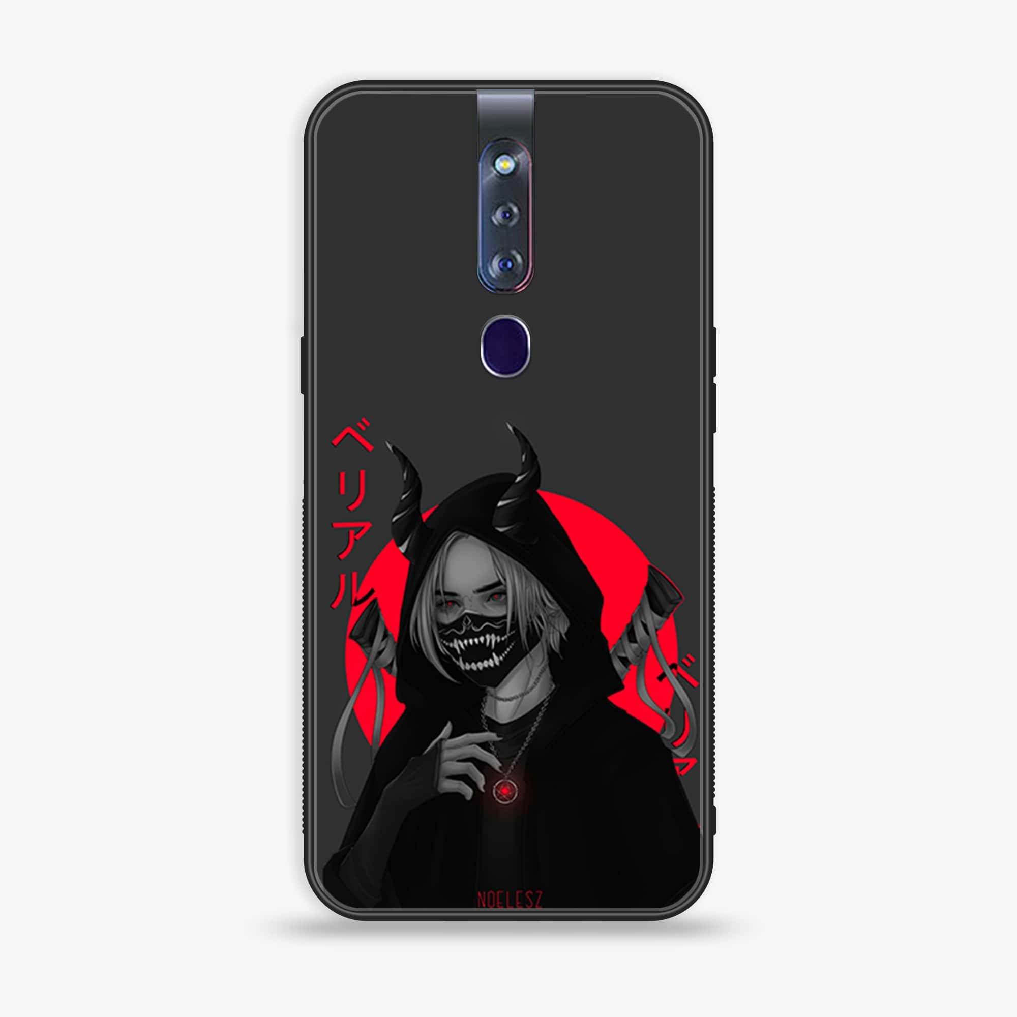 Oppo F11 Pro Anime Series Premium Printed Glass soft Bumper shock Proof Case