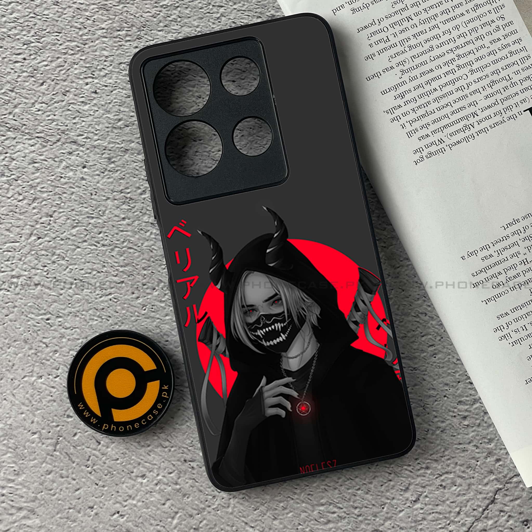 Infinix Note 30 - Anime Series - Premium Printed Glass soft Bumper shock Proof Case