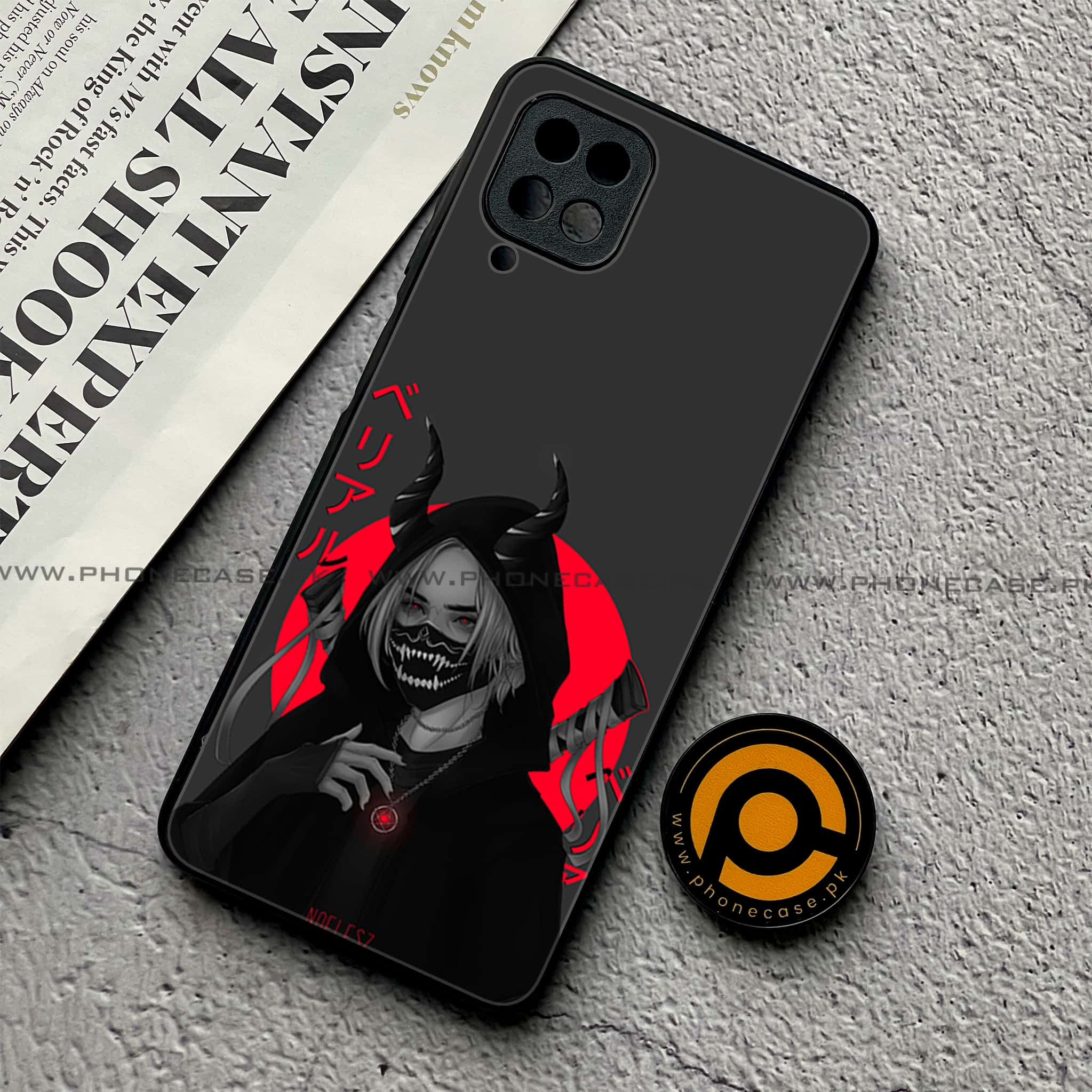 Samsung Galaxy A12 / A12 Nacho - Anime Series - Premium Printed Glass soft Bumper shock Proof Case