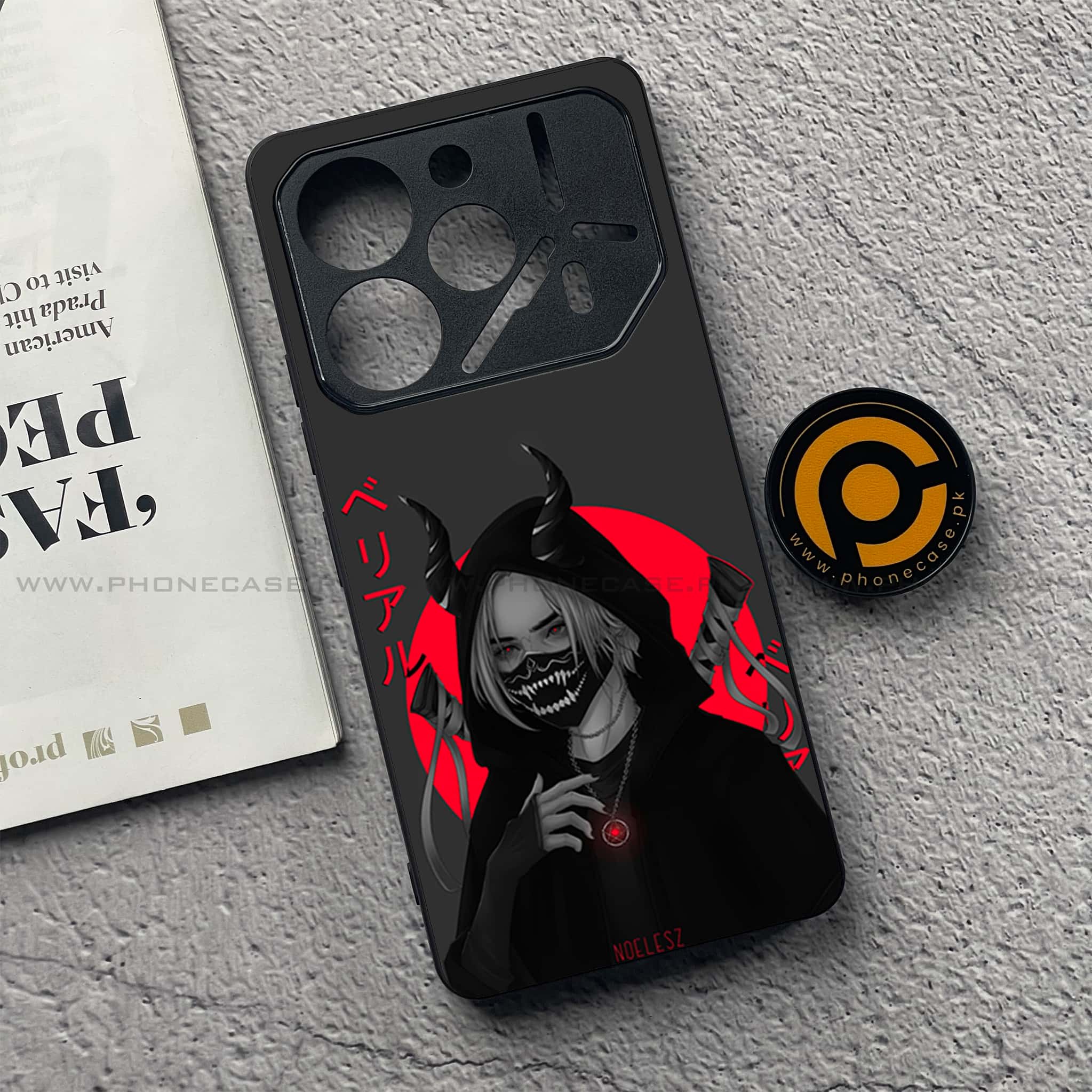 Tecno Pova 6 Pro - Anime Series - Premium Printed Glass soft Bumper shock Proof Case