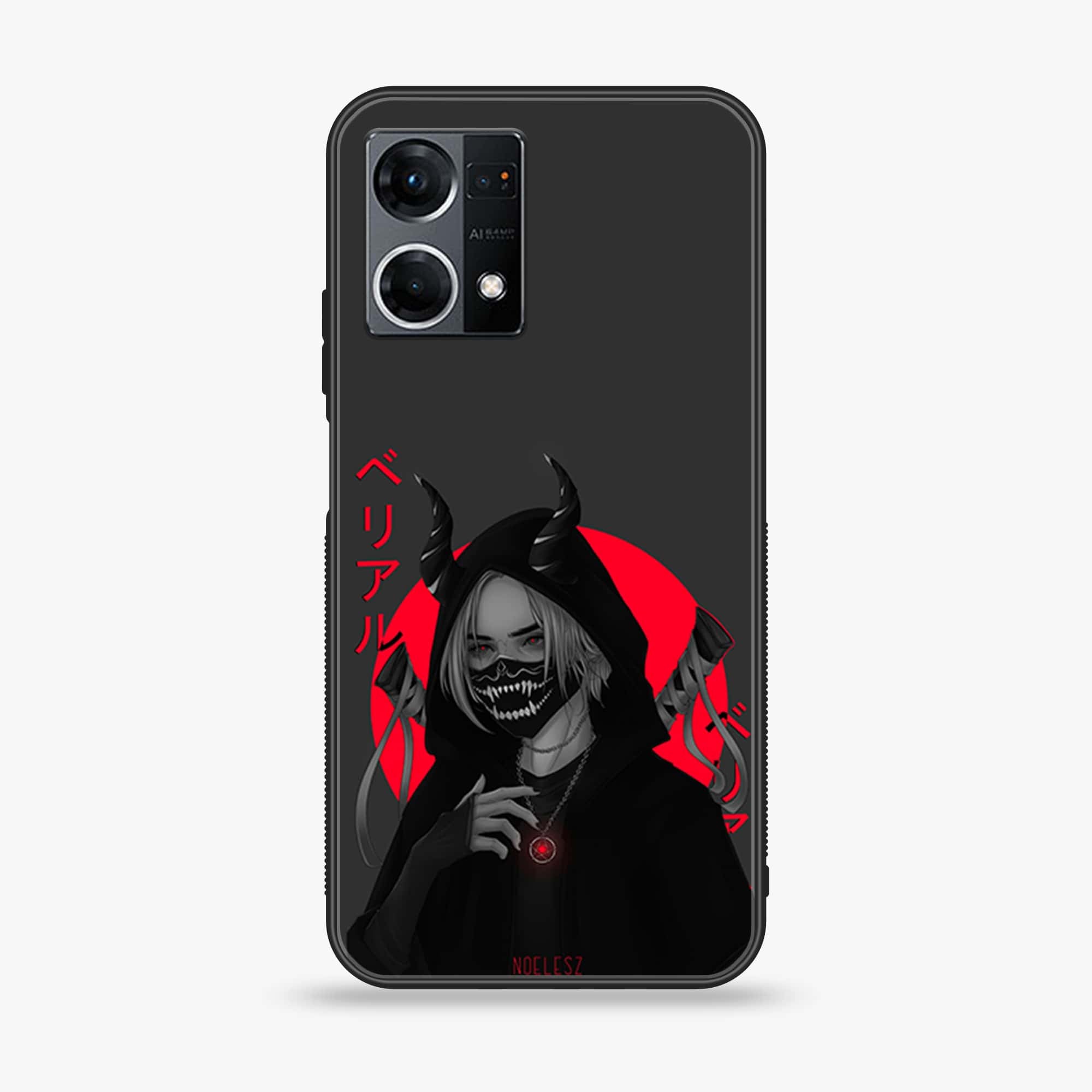 Oppo Reno 7 - Anime Series - Premium Printed Glass soft Bumper shock Proof Case