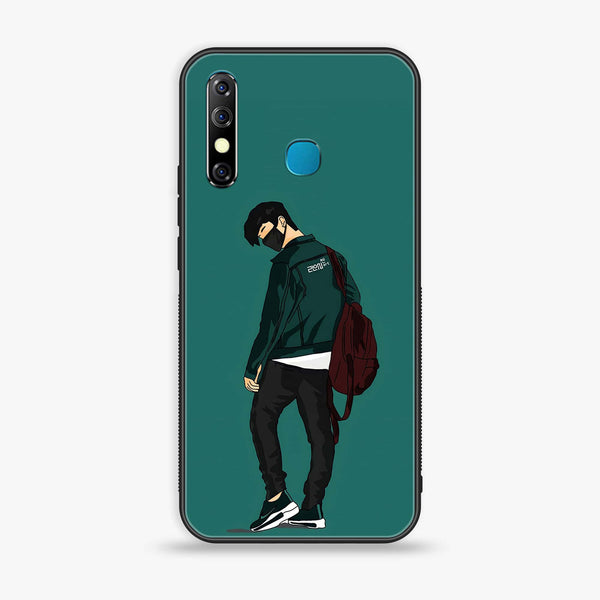 Infinix Hot 8 - Anime Series - Premium Metal Printed soft Bumper Shock Proof Case