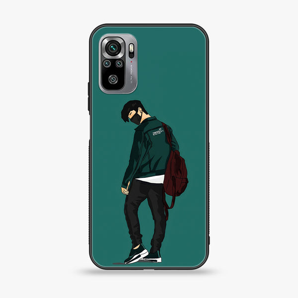 Xiaomi Redmi Note 10S- Anime Design 1- Premium Printed Glass soft Bumper shock Proof Case CS-44080