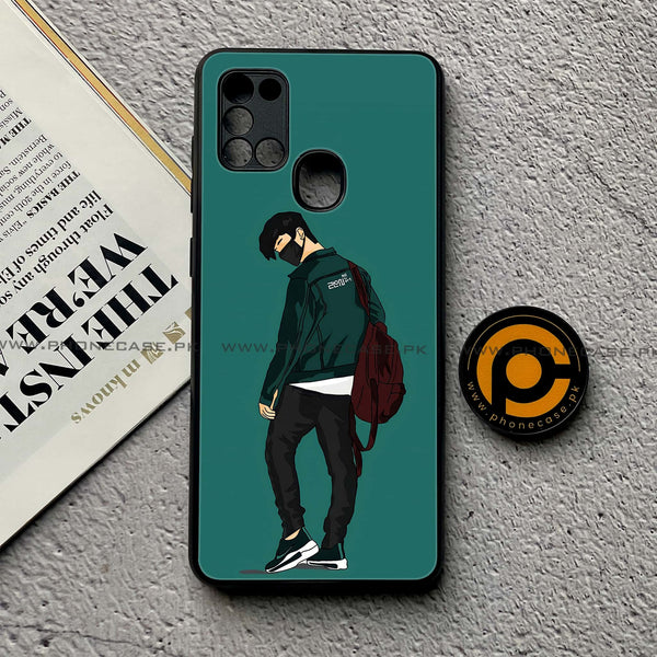 Samsung Galaxy A21s - Anime Series - Premium Printed Glass soft Bumper shock Proof Case