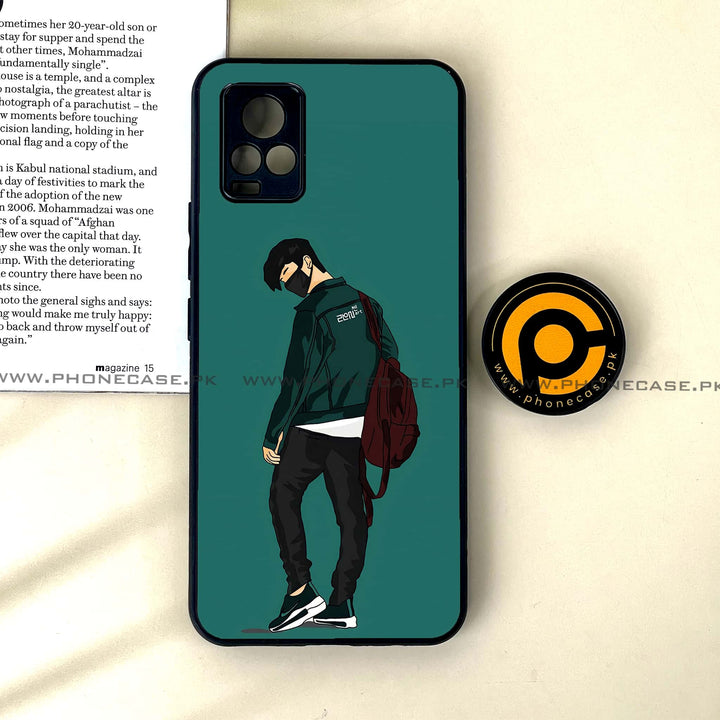 Vivo V20 - Anime Design 1  - Premium Printed Glass soft Bumper shock Proof Case CS-39381