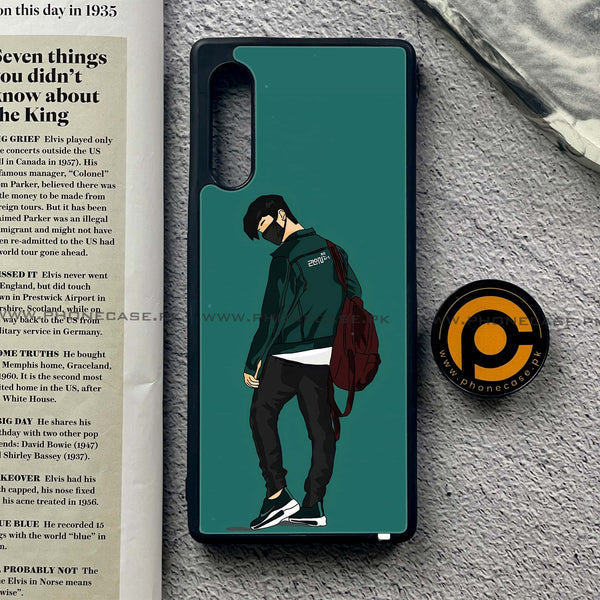 LG Velvet - Anime Series - Premium Printed Glass soft Bumper shock Proof Case