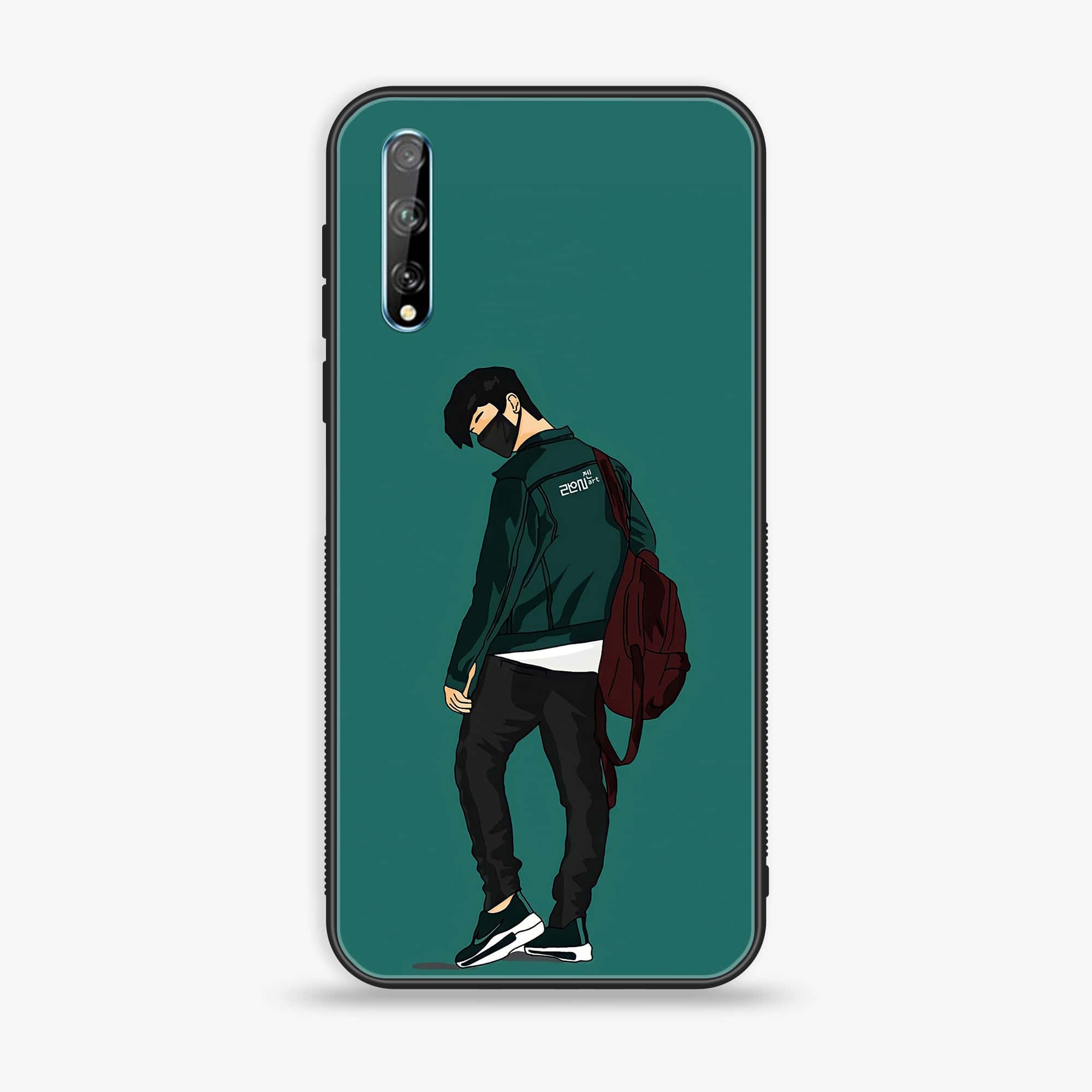 Huawei Y8p - Anime Series - Premium Printed Glass soft Bumper shock Proof Case