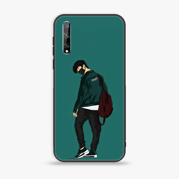 Huawei Y8p - Anime Series - Premium Printed Glass soft Bumper shock Proof Case