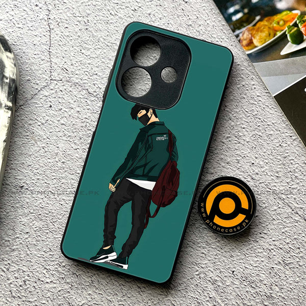 Oppo A3 2024 - Anime Design 1 - Premium Printed Glass soft Bumper shock Proof Case CS-22026 CS-23321  CS-23354