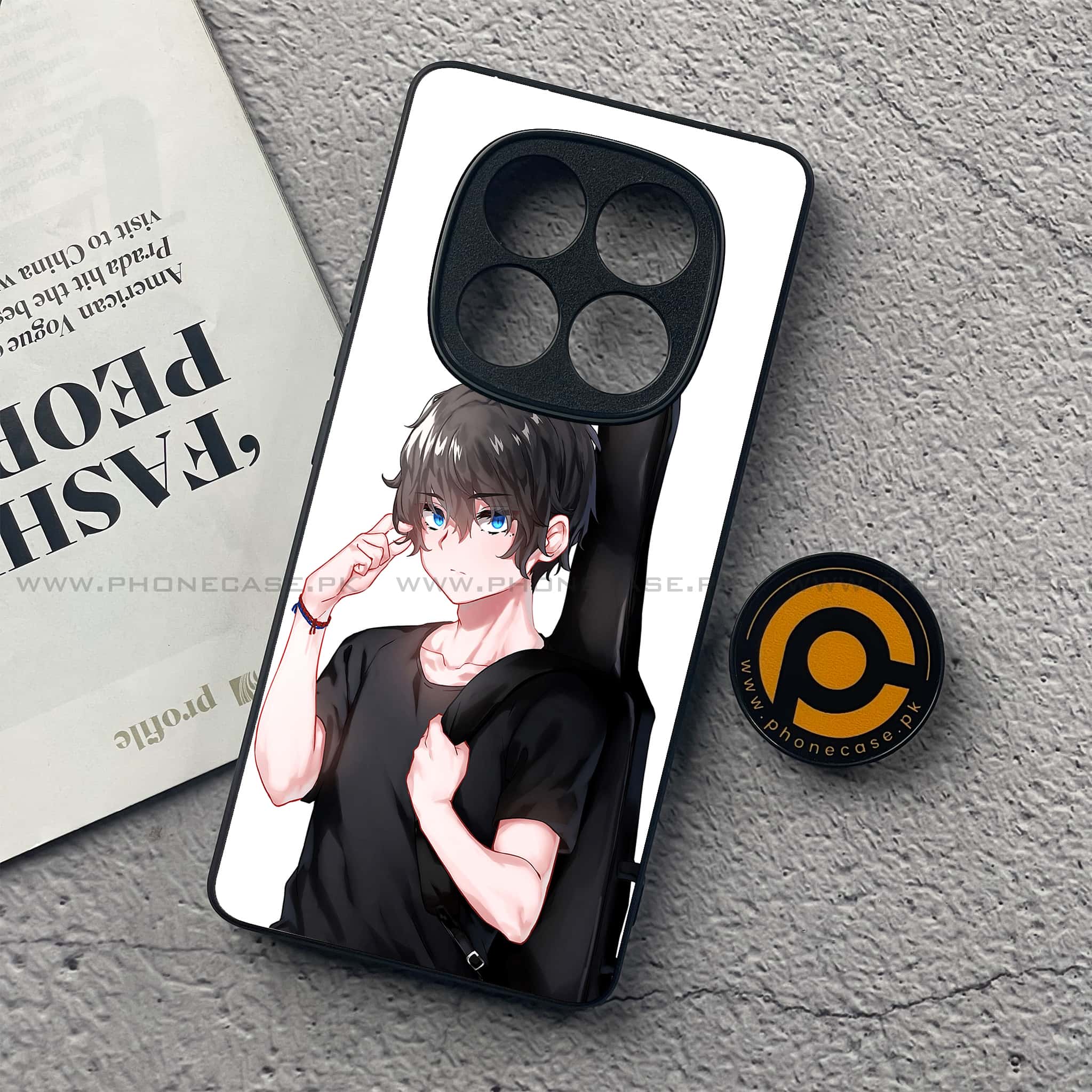 Redmi Note 14 Pro Plus 5G - Anime Series - Premium Printed Glass soft Bumper shock Proof Case