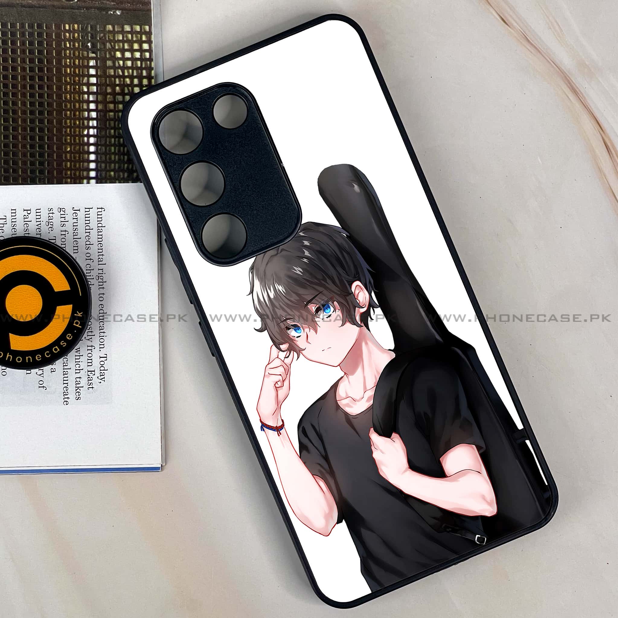 Vivo Y200e - Anime Series - Premium Metal Printed soft Bumper shock Proof Case