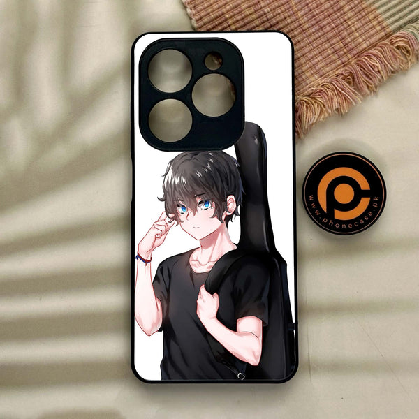 Tecno Spark GO 2024/ Smart 8/ Spark 20/ 20c/ Pop 8/ Hot 40i - Anime Design 2 - Premium Metal Printed soft Bumper shock Proof Case CS-23524