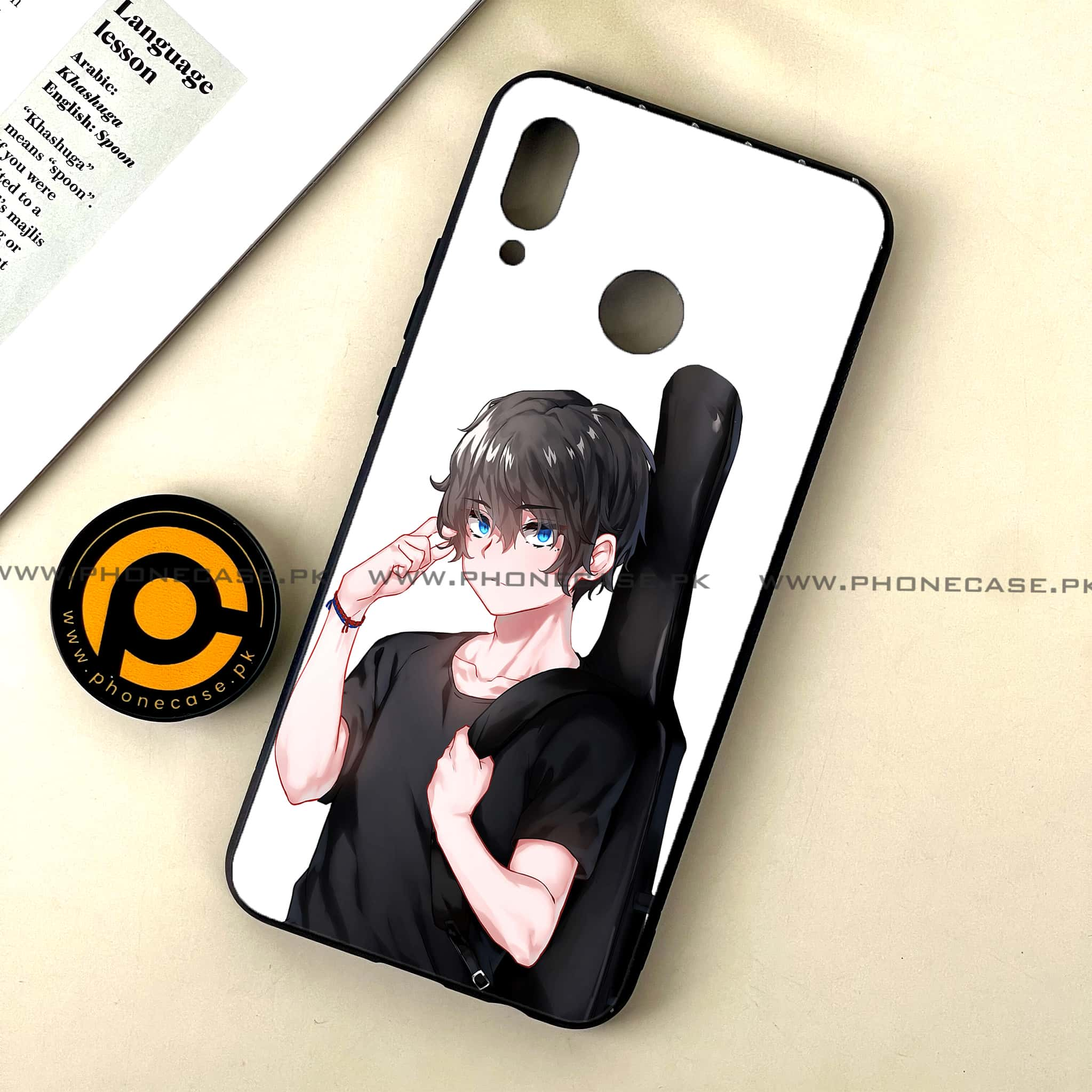 Huawei Nova 3 - Anime Series - Premium Printed Glass soft Bumper shock Proof Case