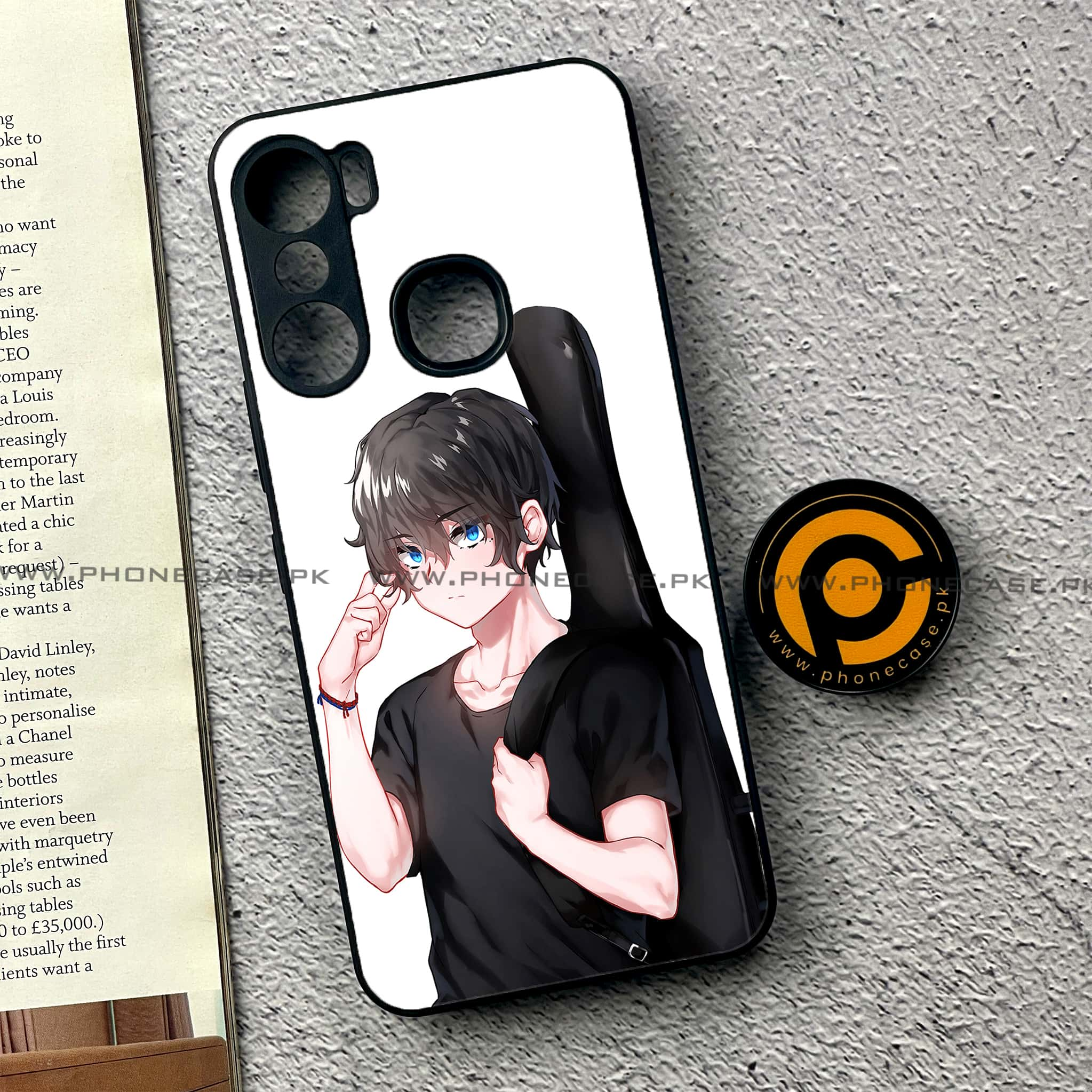 Infinix Hot 12 Pro - Anime Series - Premium Printed Glass soft Bumper shock Proof Case