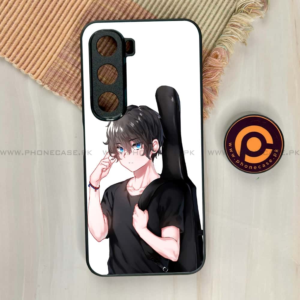 Infinix Hot 60i - Anime Series - Premium Metal Printed soft Bumper shock Proof Case