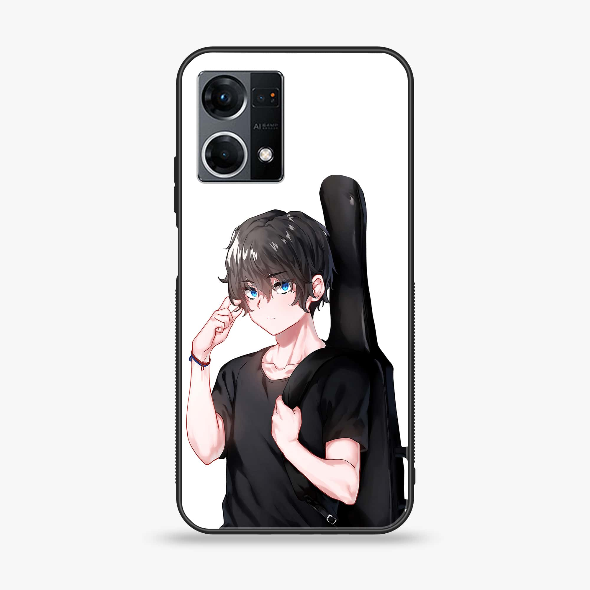 Oppo Reno 7 - Anime Series - Premium Printed Glass soft Bumper shock Proof Case