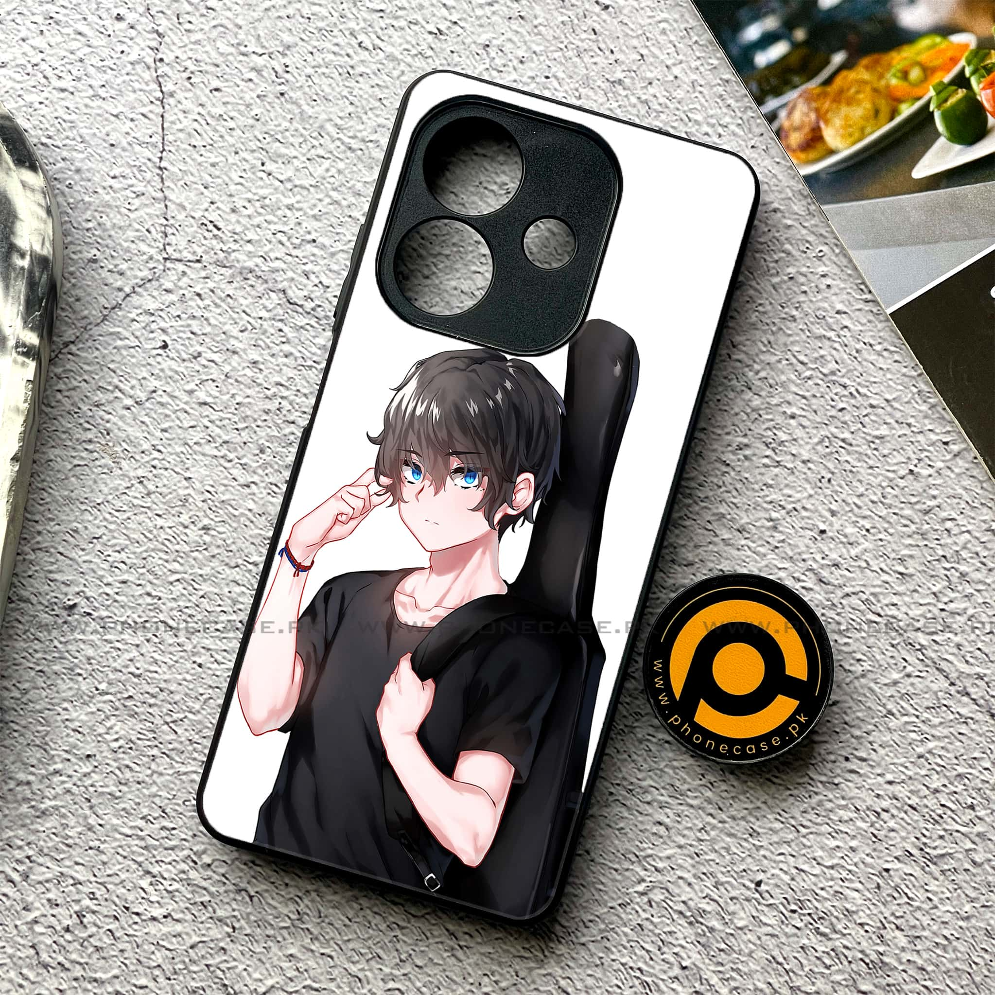 Oppo A3x - Anime Series - Premium Printed Glass soft Bumper shock Proof Case