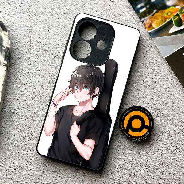 Oppo A3 2024 - Anime Design 2 - Premium Printed Glass soft Bumper shock Proof Case CS-22022