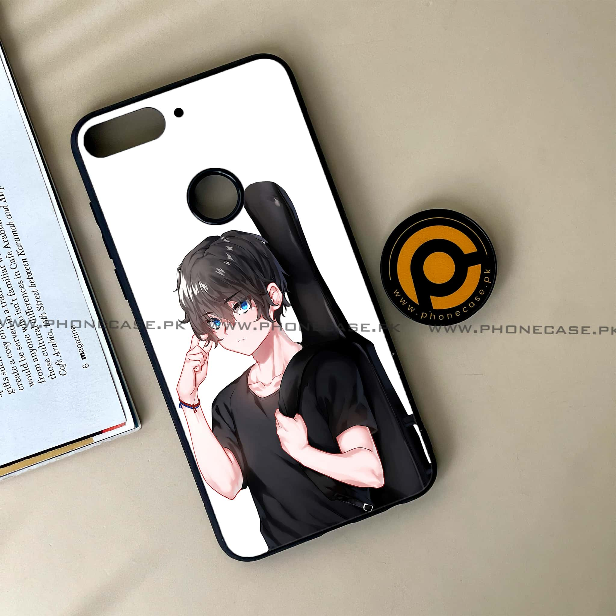 Huawei Y7 Prime (2018) - Anime Series - Premium Printed Glass soft Bumper shock Proof Case