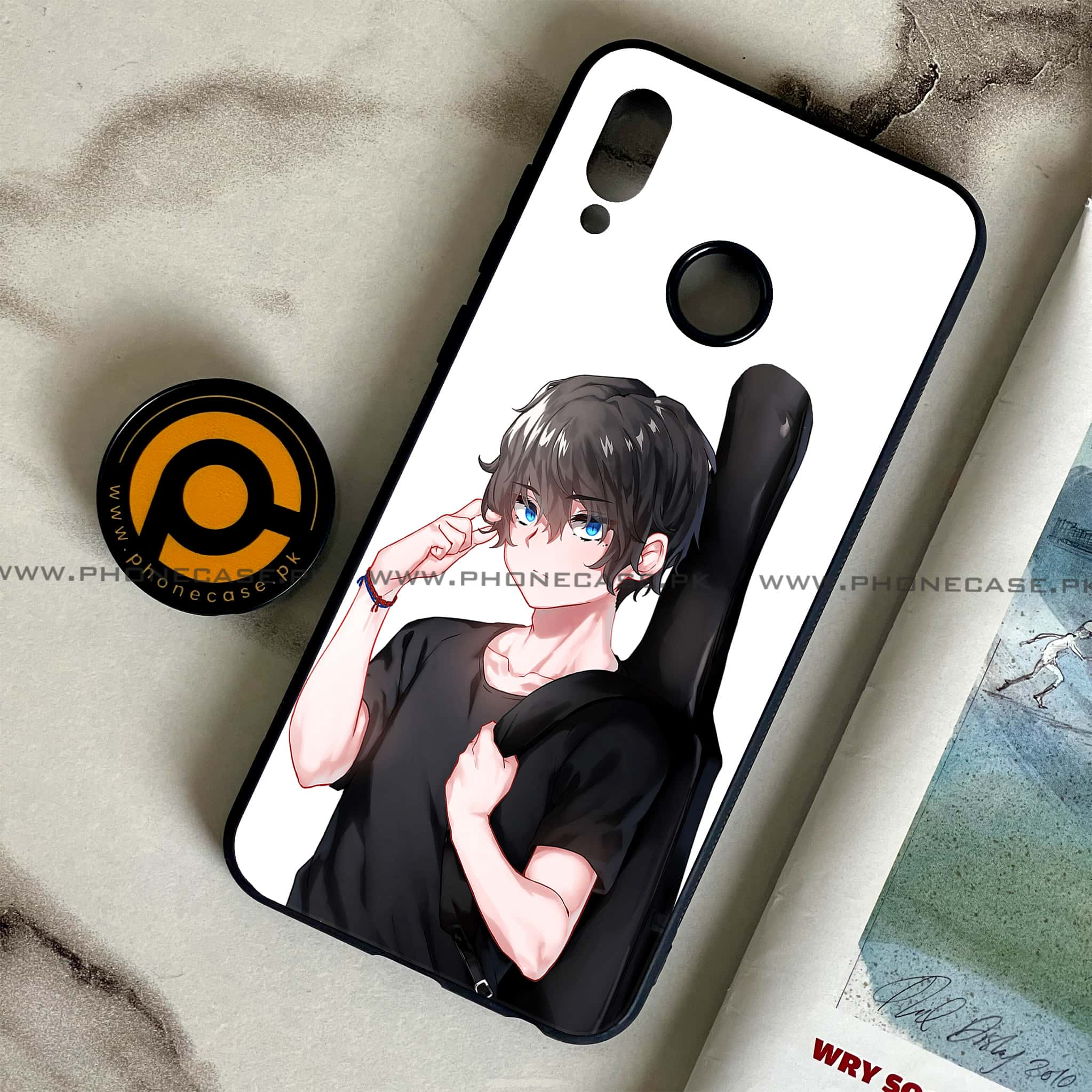 Huawei Honor Play - Anime Series - Premium Printed Glass soft Bumper shock Proof Case