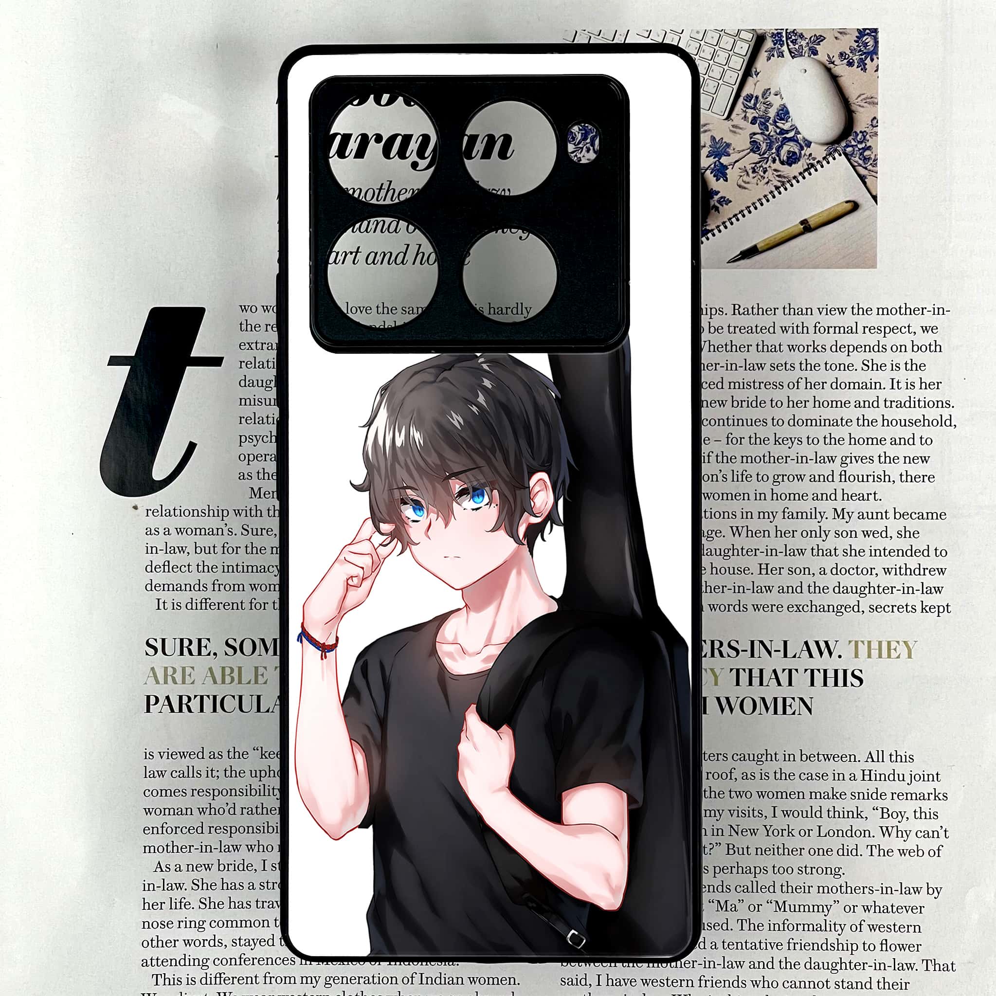 Infinix Note 40 Pro Plus - Anime Series - Premium Metal Printed soft Bumper shock Proof Case