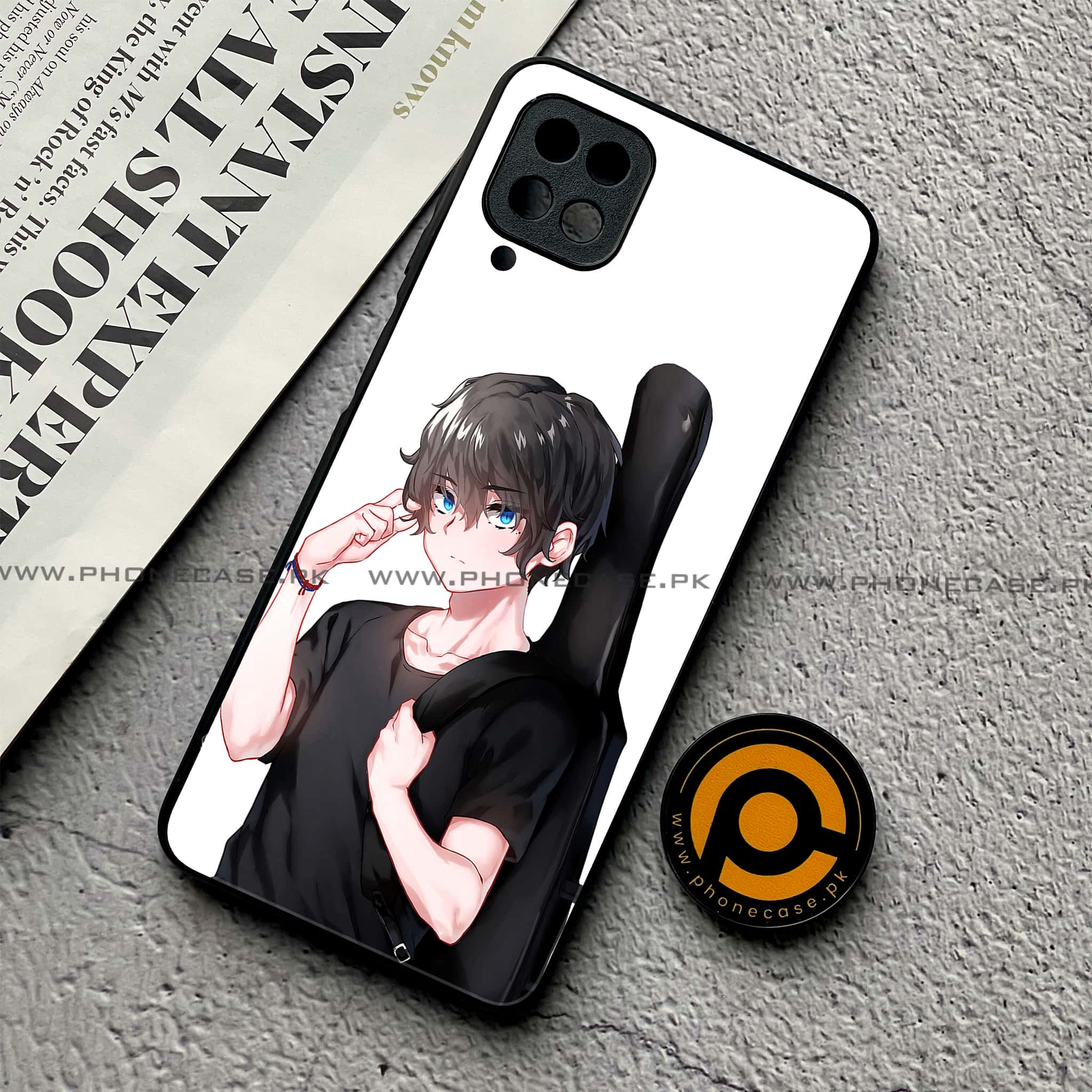 Samsung Galaxy A12 / A12 Nacho - Anime Series - Premium Printed Glass soft Bumper shock Proof Case