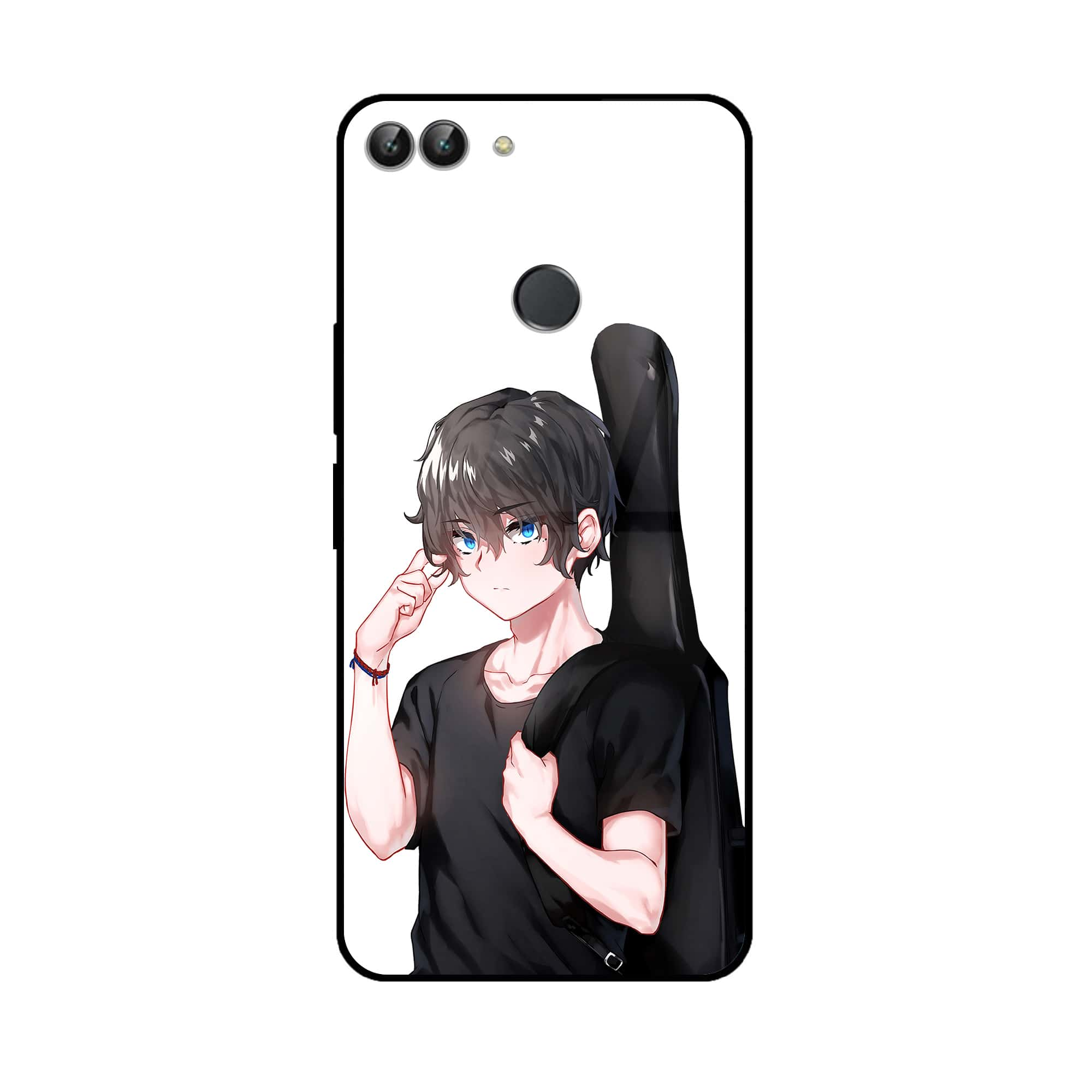 Huawei P Smart - Anime Series - Premium Printed Glass soft Bumper shock Proof Case