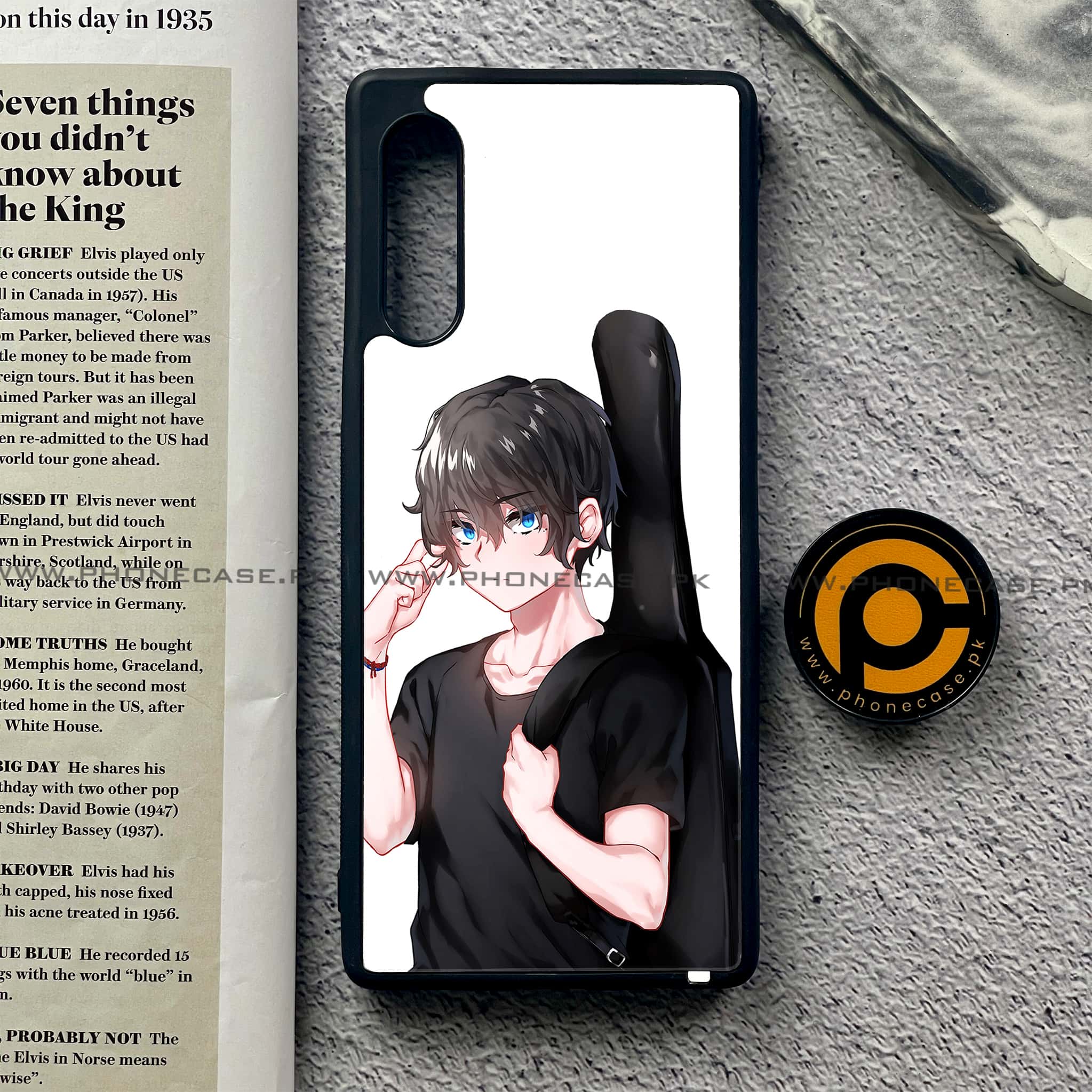 LG Velvet - Anime Series - Premium Printed Glass soft Bumper shock Proof Case