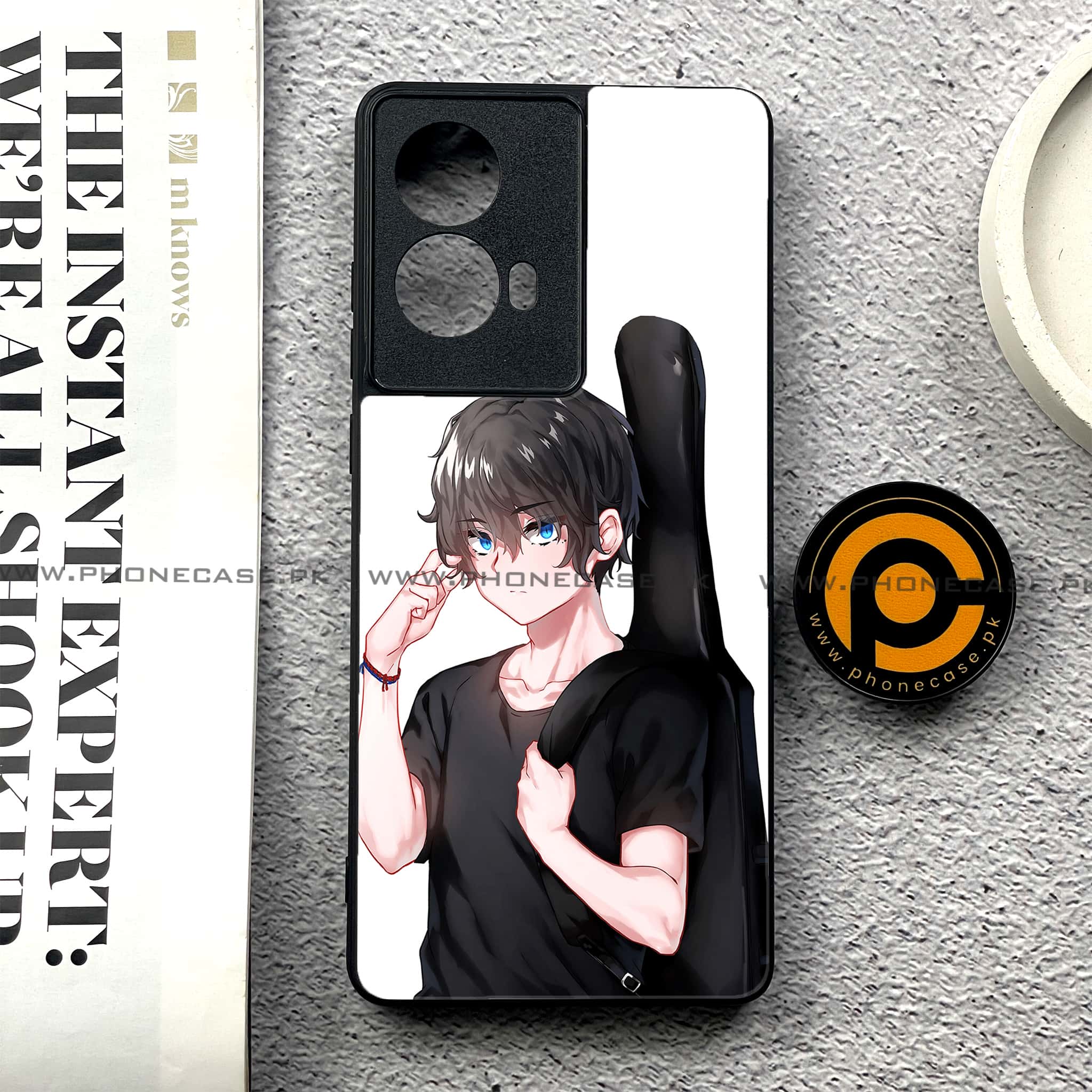 Moto G85 - Anime Series - Premium Printed Glass soft Bumper shock Proof Case