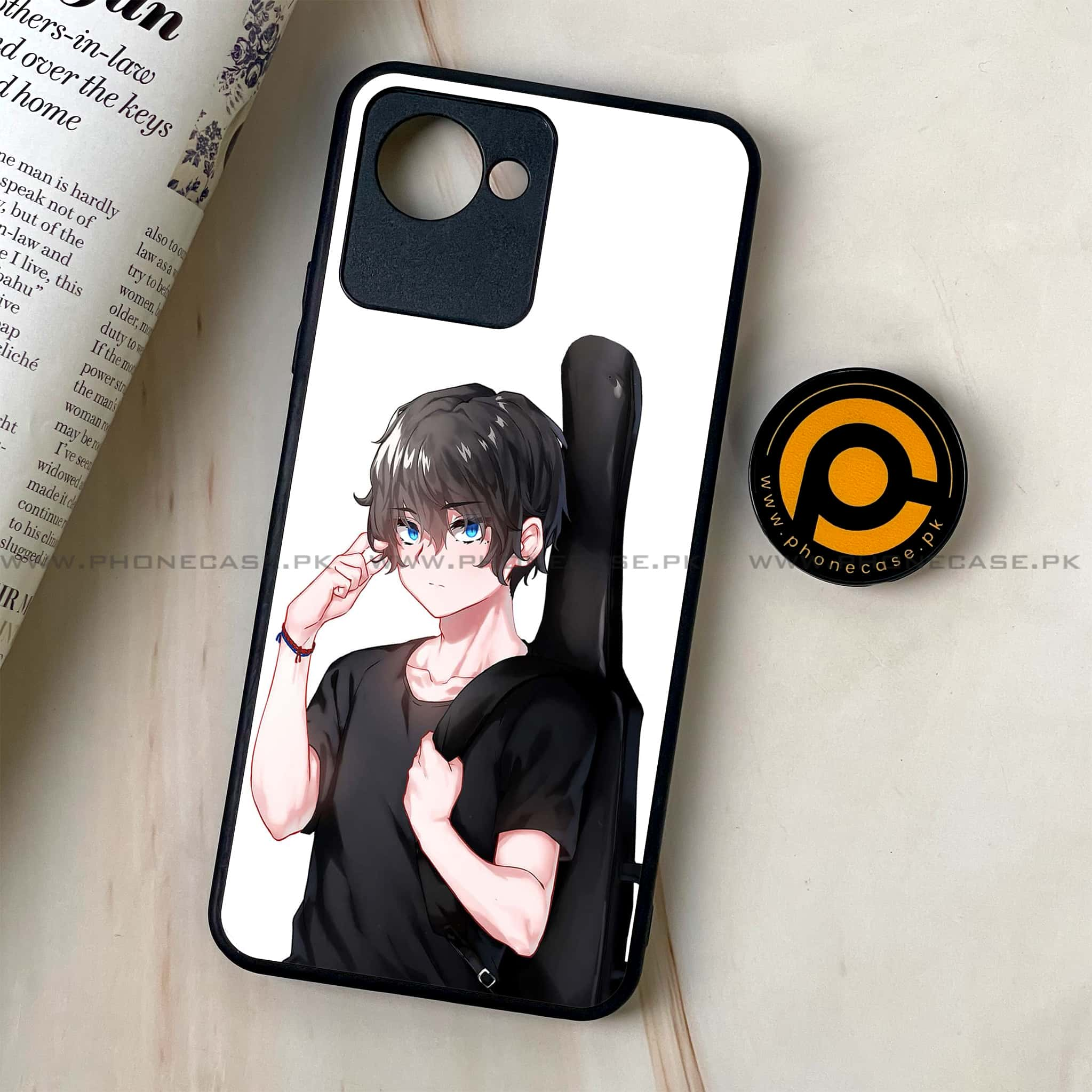 Realme C30 - Anime Series - Premium Printed Glass soft Bumper shock Proof Case