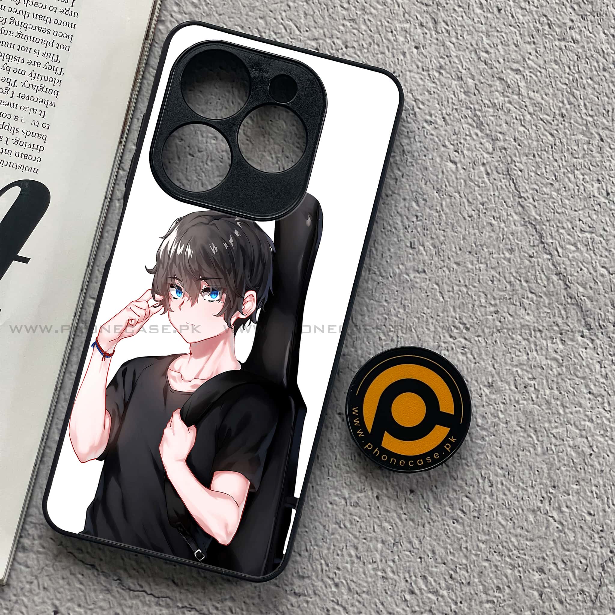 Infinix Smart 8 - Anime Series - Premium Metal Printed soft Bumper shock Proof Case