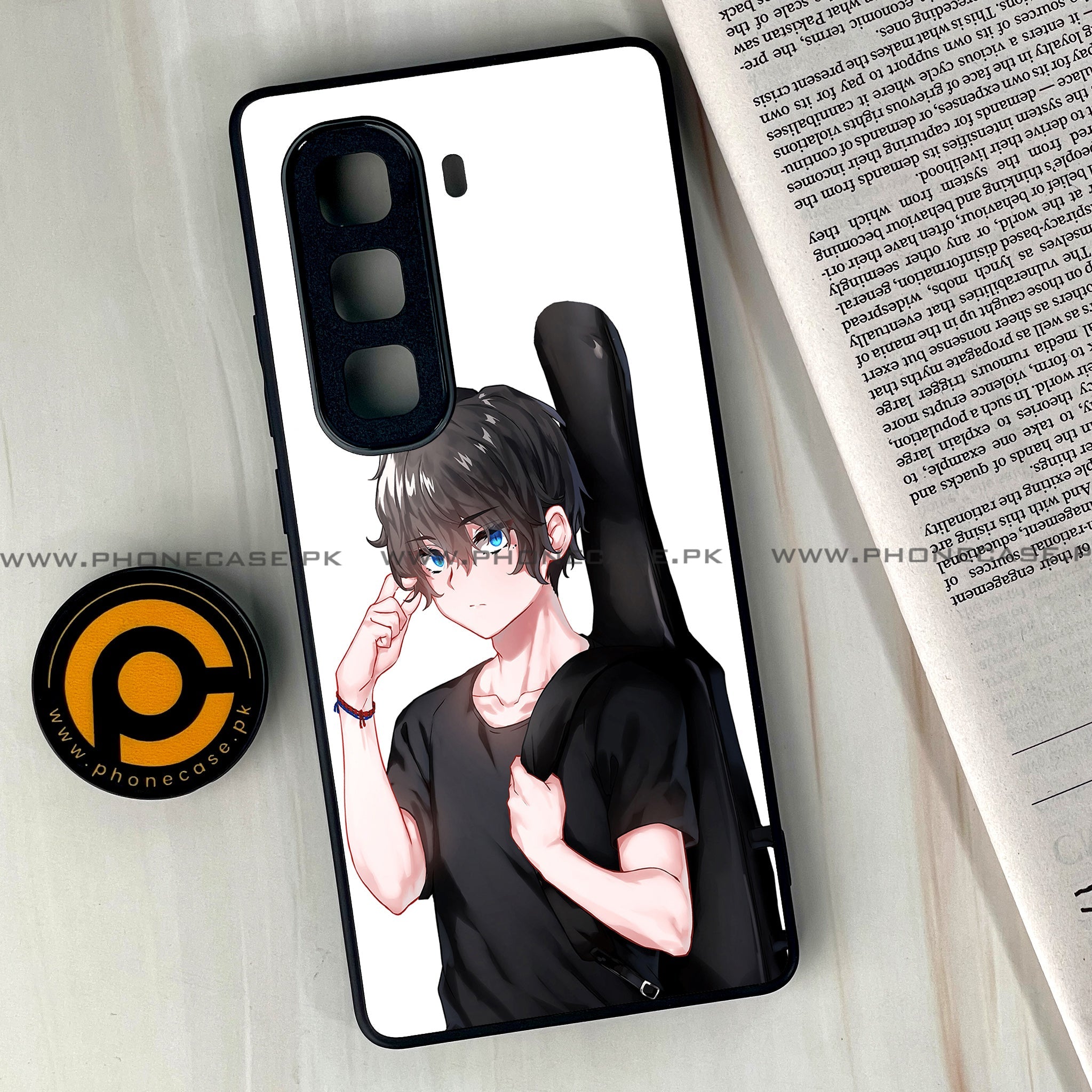 Infinix Hot 60 Pro Plus - Anime Series - Premium Metal Printed soft Bumper shock Proof Case