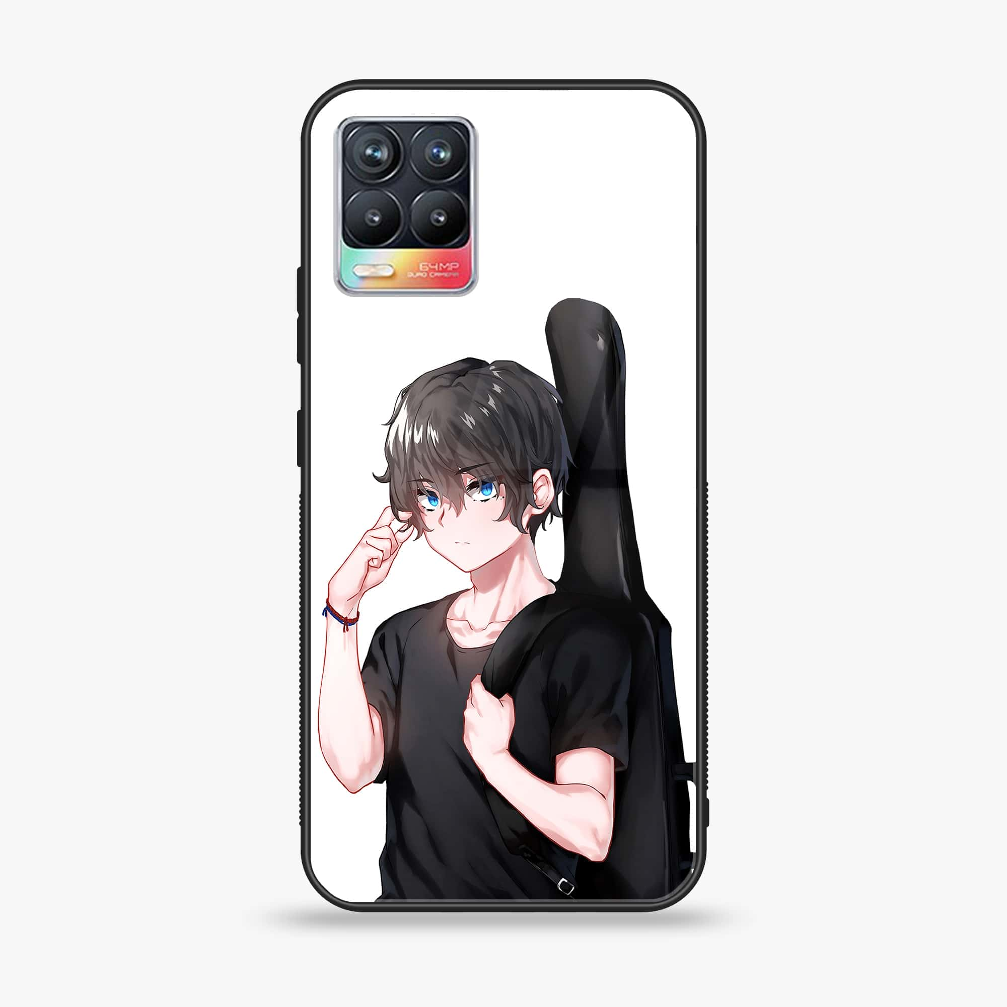 Realme 8 Pro - Anime Series - Premium Printed Glass soft Bumper shock Proof Case