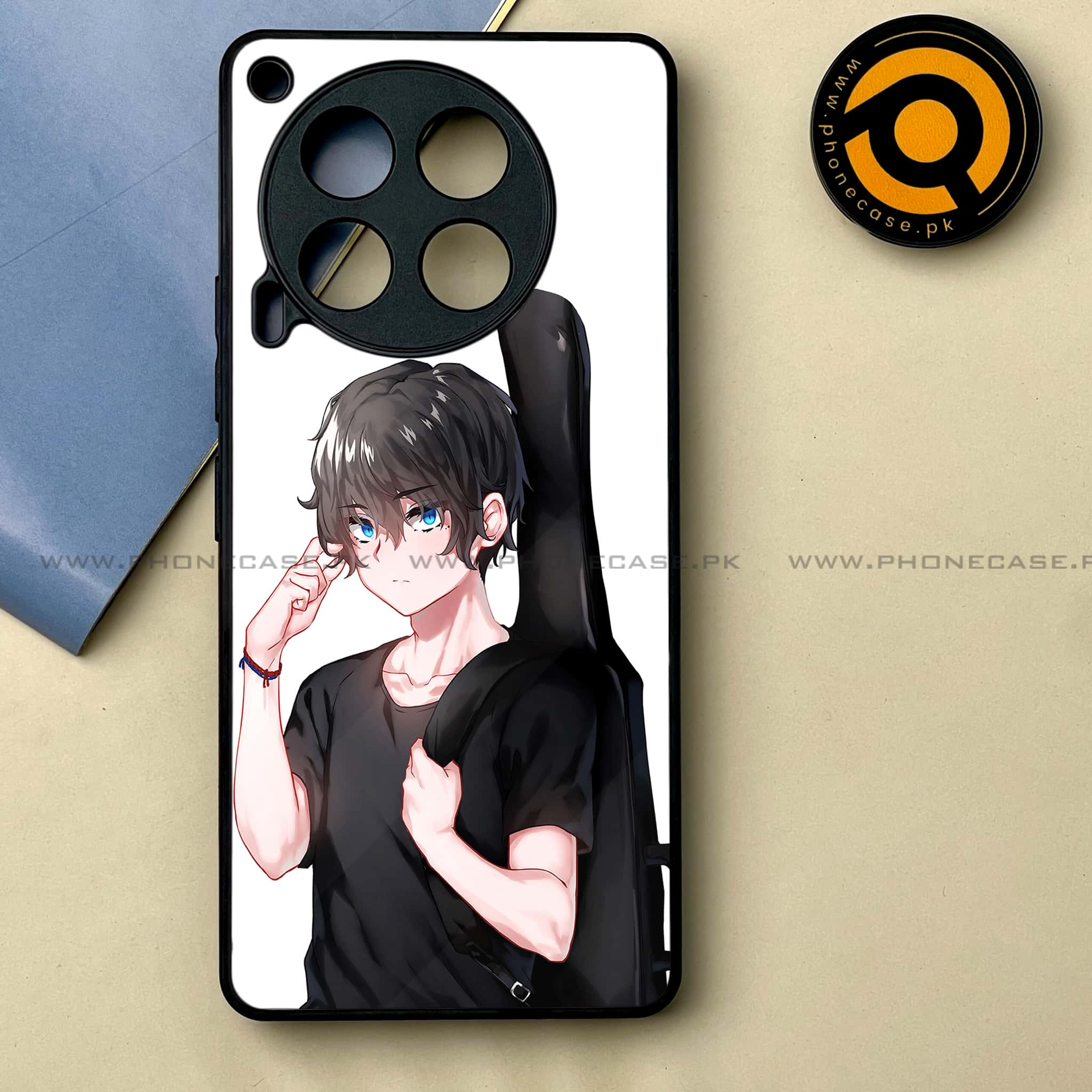 Tecno Camon 30 - Anime Series -  Premium Printed Metal soft Bumper shock Proof Case