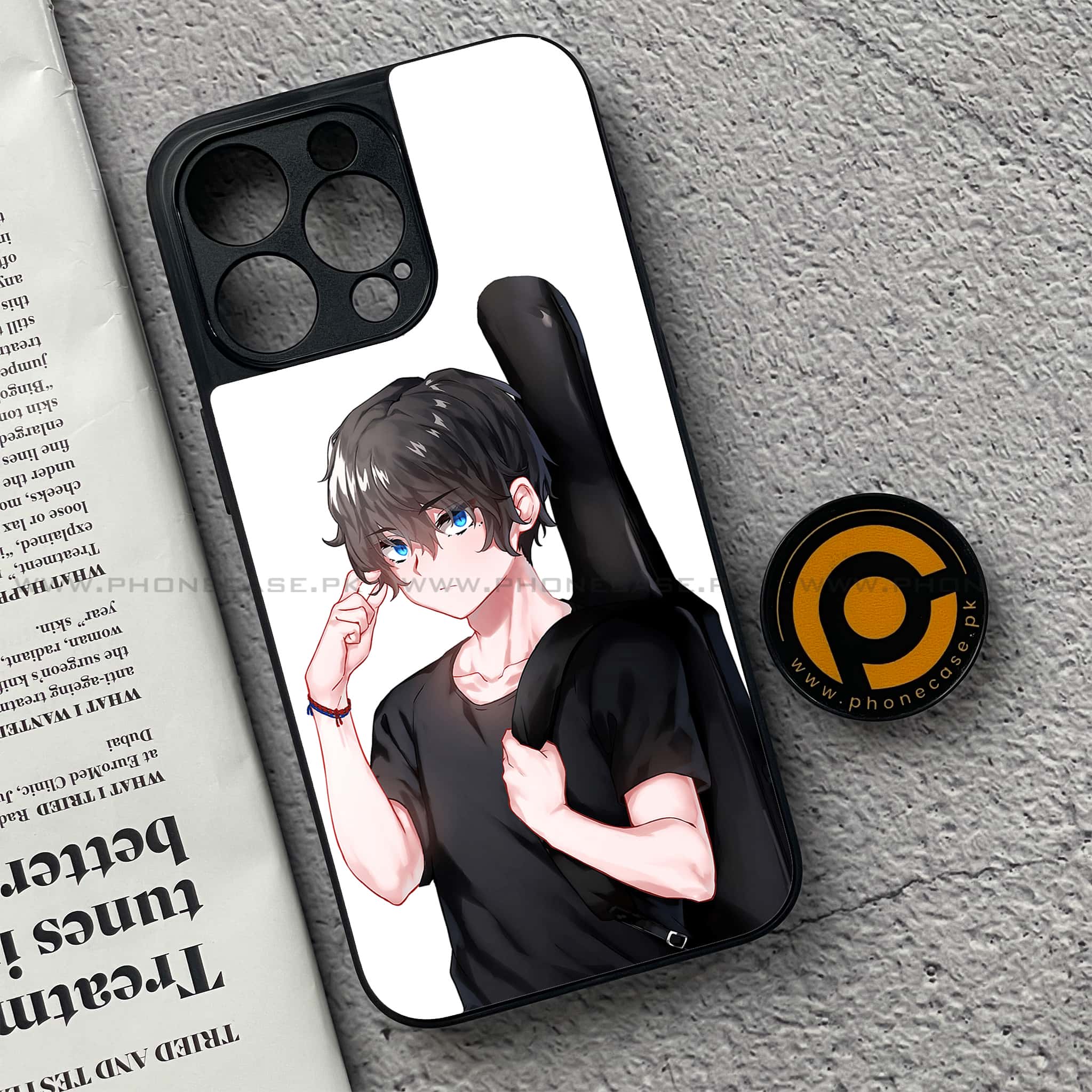 iPhone 15 Pro - Anime Series - Premium Metal Printed soft Bumper shock Proof Case
