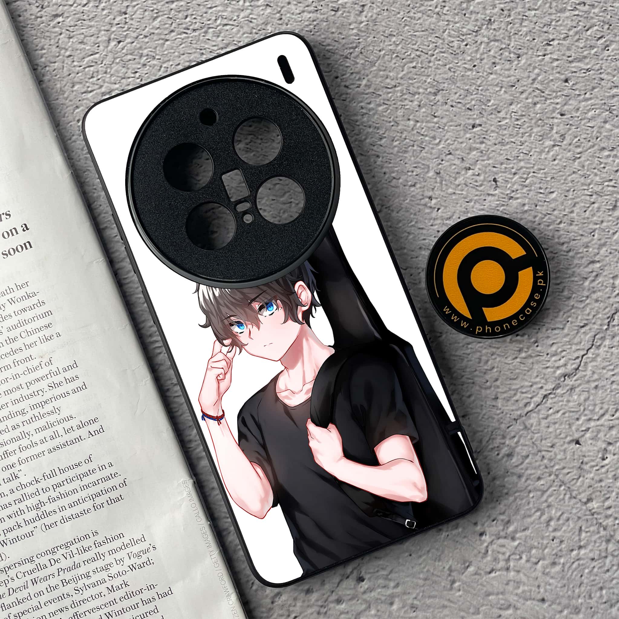 Vivo X200 Pro - Anime Series - Premium Metal  Printed soft Bumper shock Proof Case