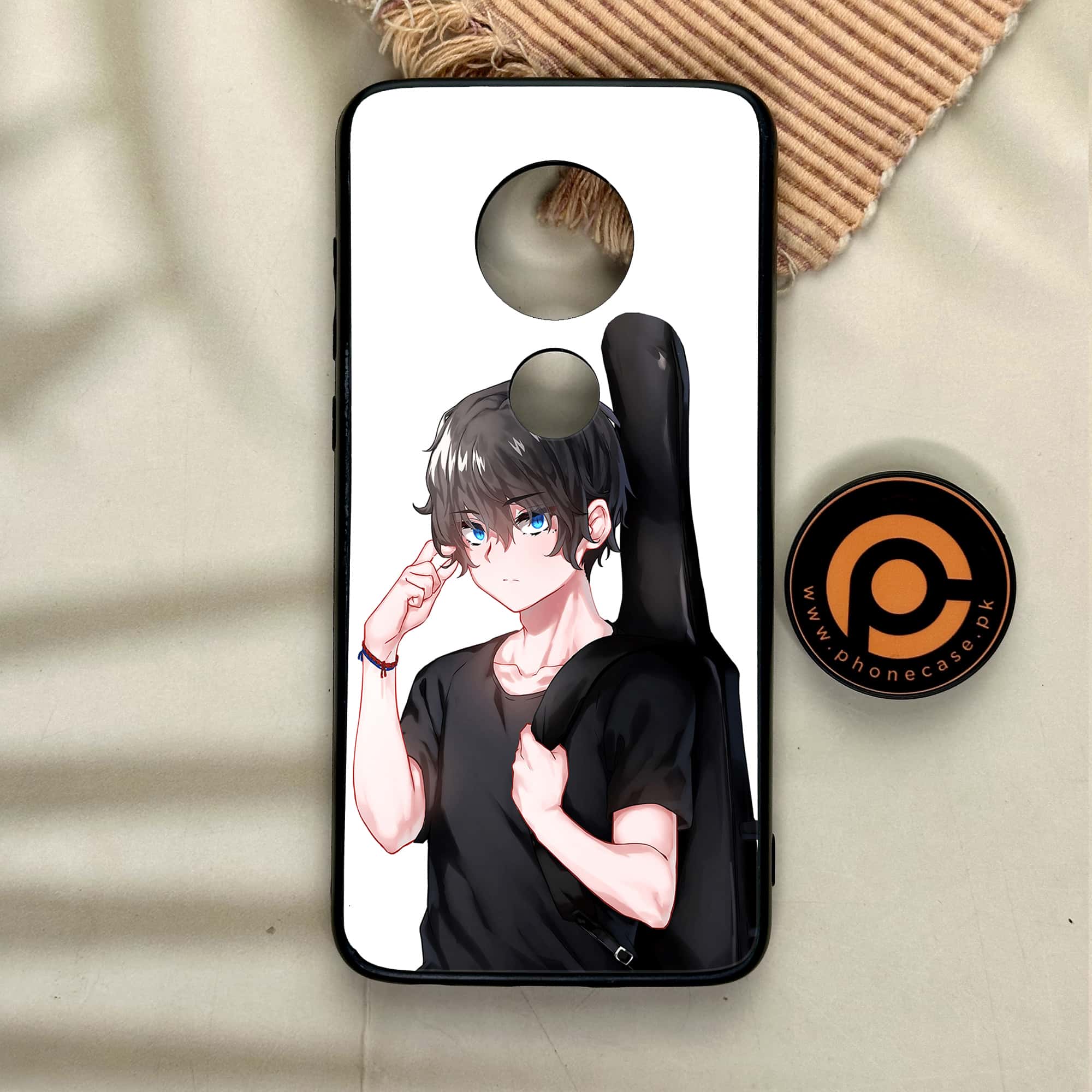 Moto G7 - Anime Series - Premium Printed Glass soft Bumper shock Proof Case