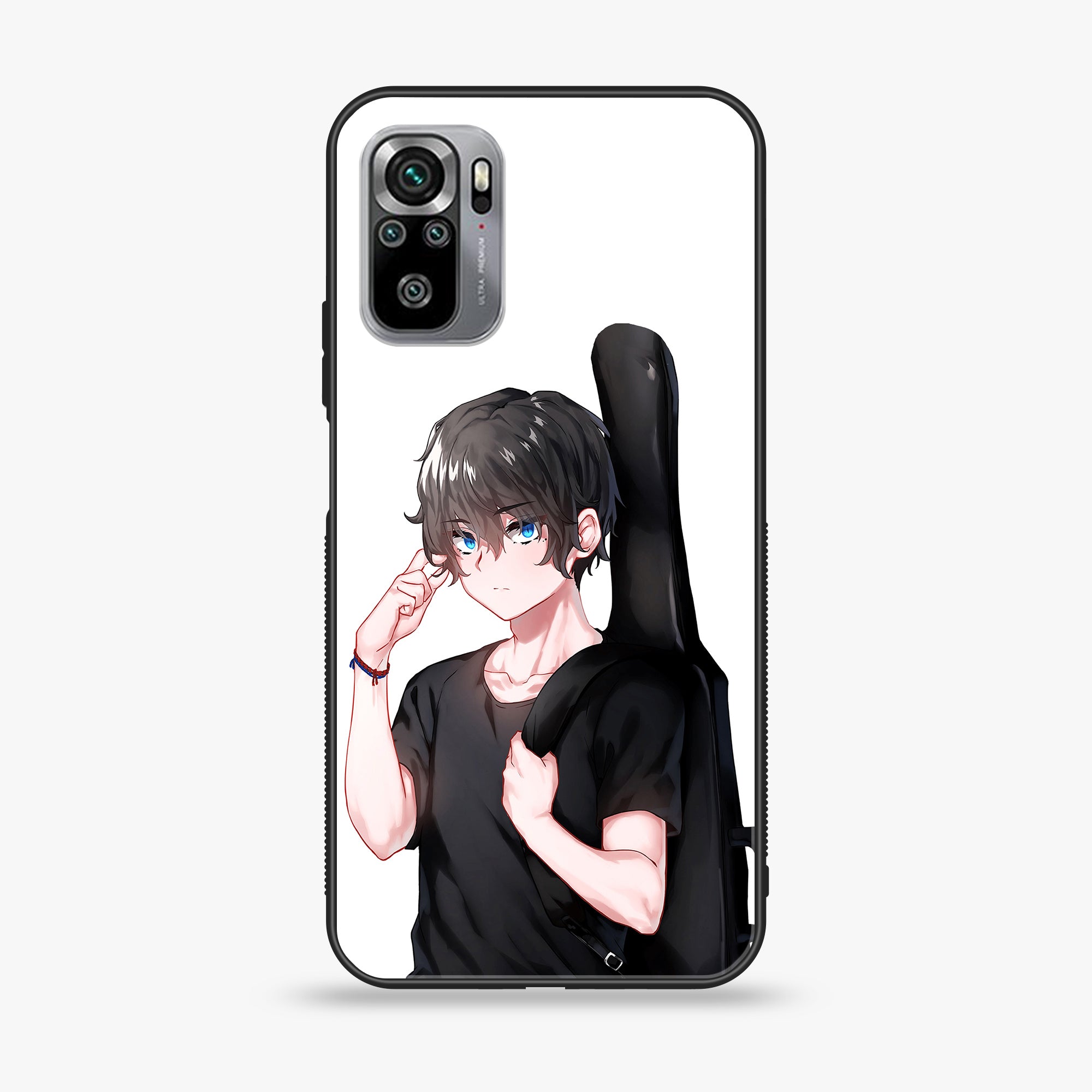 Xiaomi Redmi Note 10S- Anime Series - Premium Printed Glass soft Bumper shock Proof Case