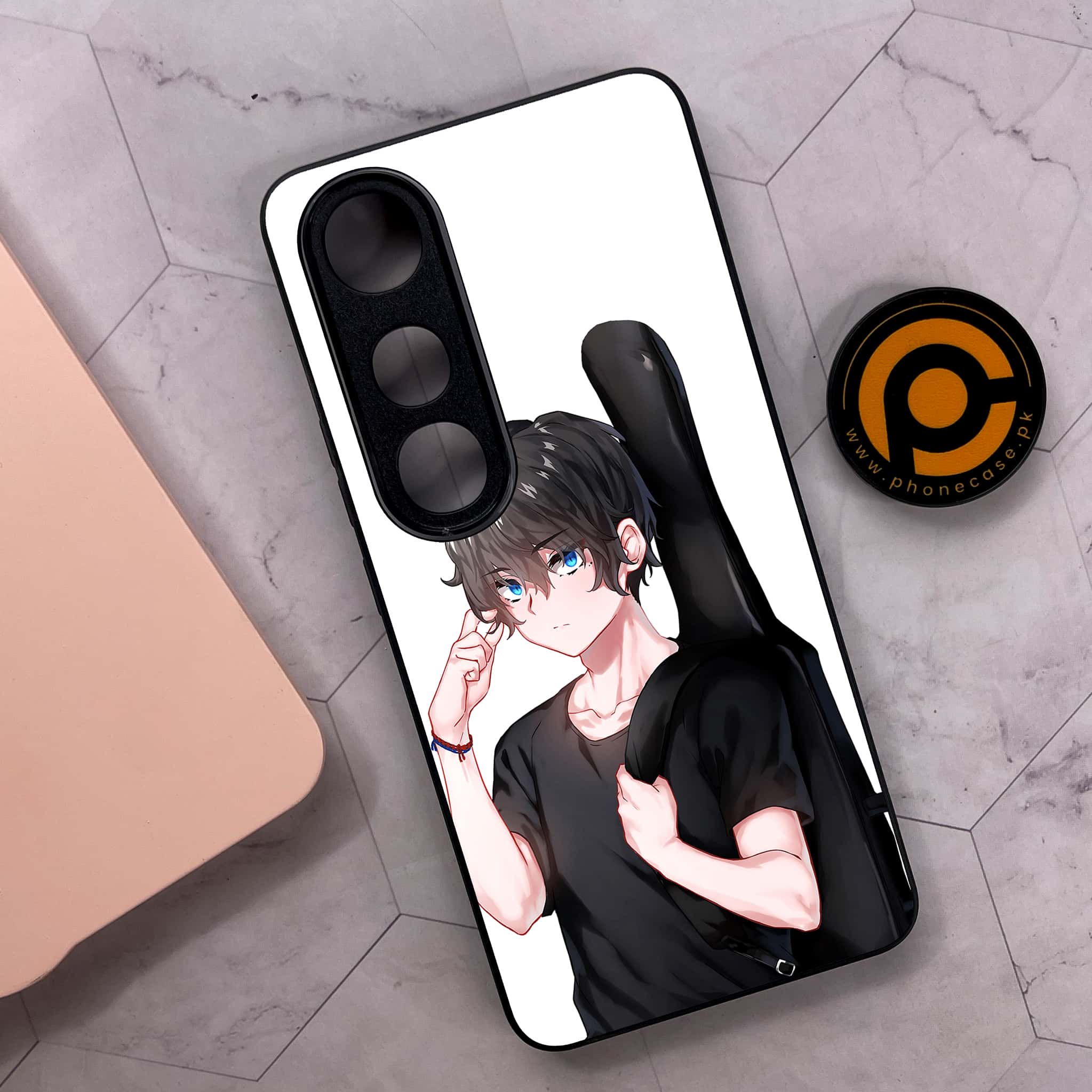 Vivo V50 Lite - Anime Series - Premium Metal Printed soft Bumper shock Proof Case