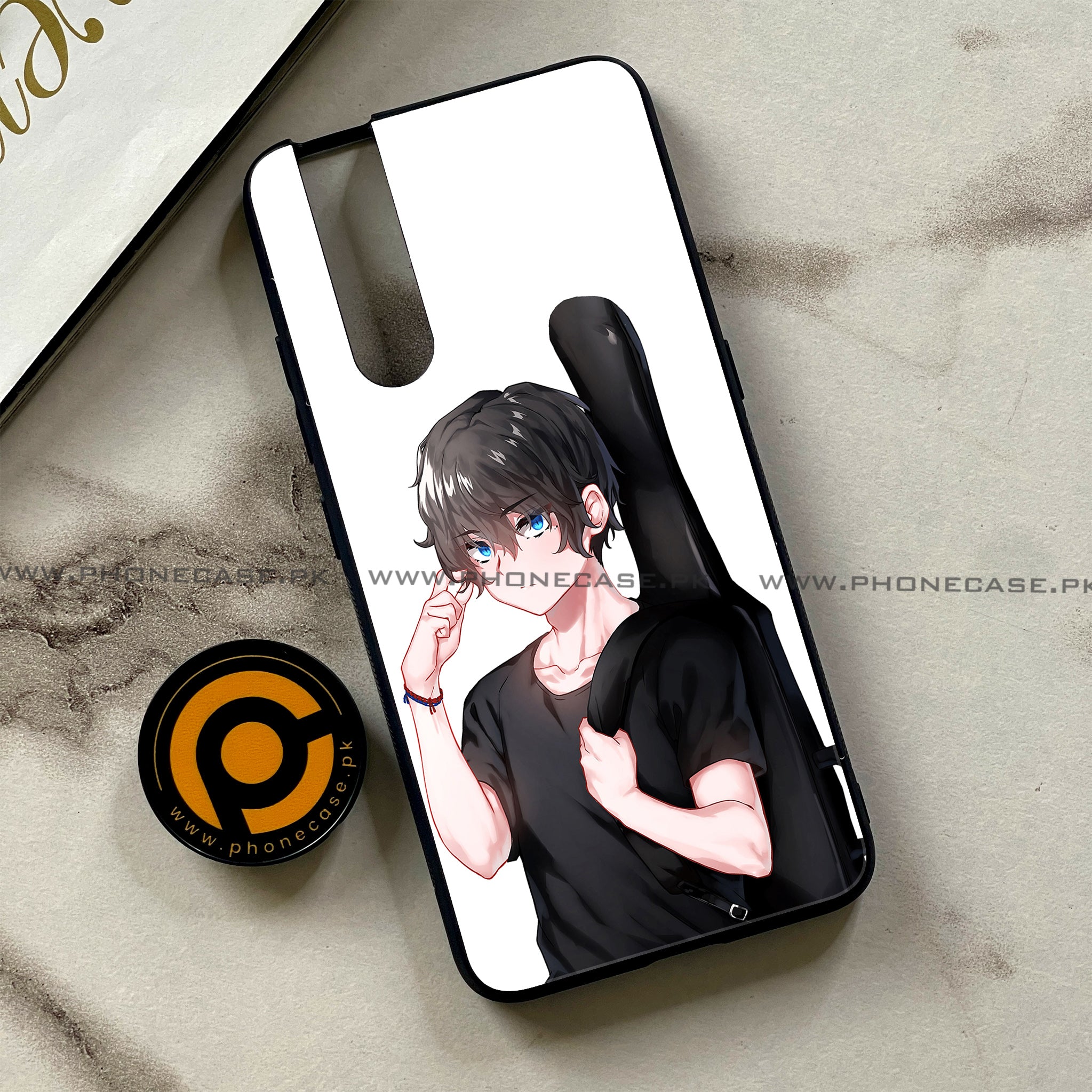 Vivo V15 Pro - Anime Series - Premium Printed Glass soft Bumper shock Proof Case