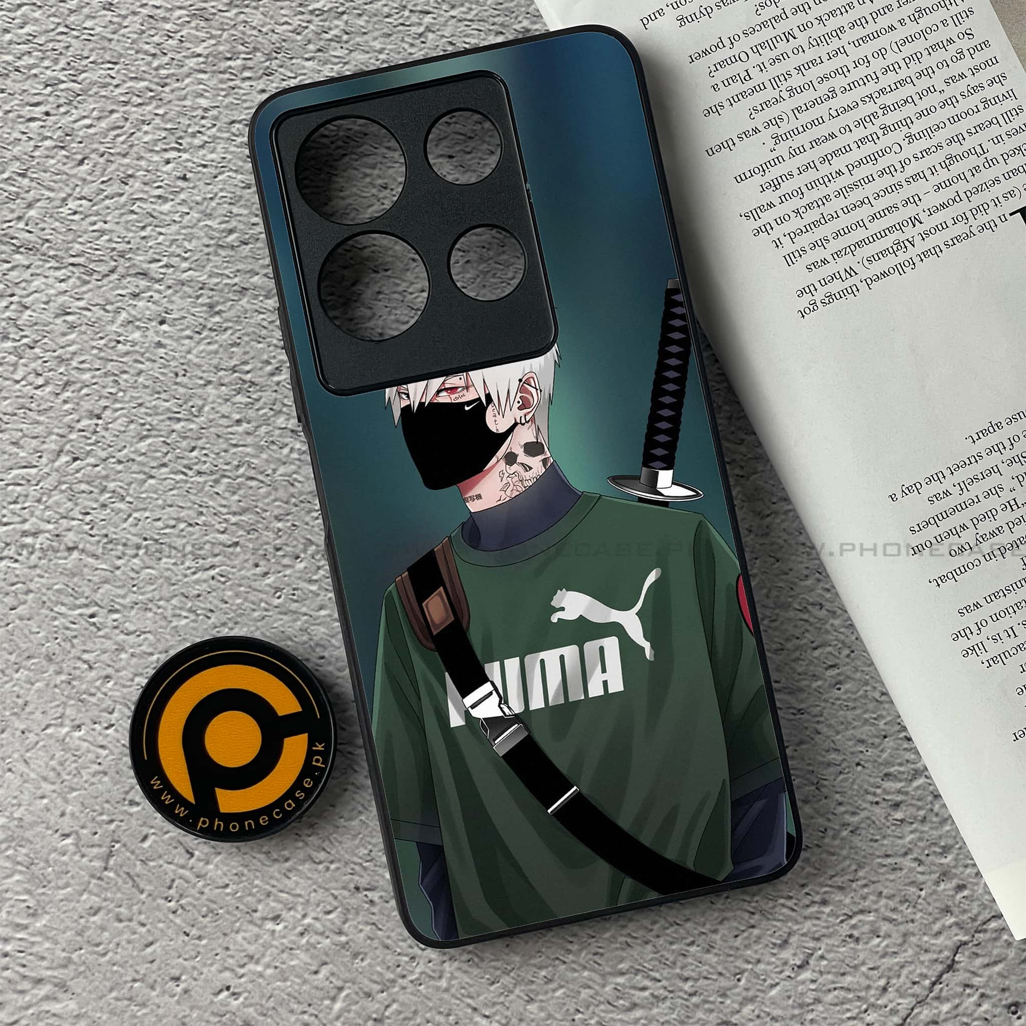 Infinix Note 30 - Anime Series - Premium Printed Glass soft Bumper shock Proof Case