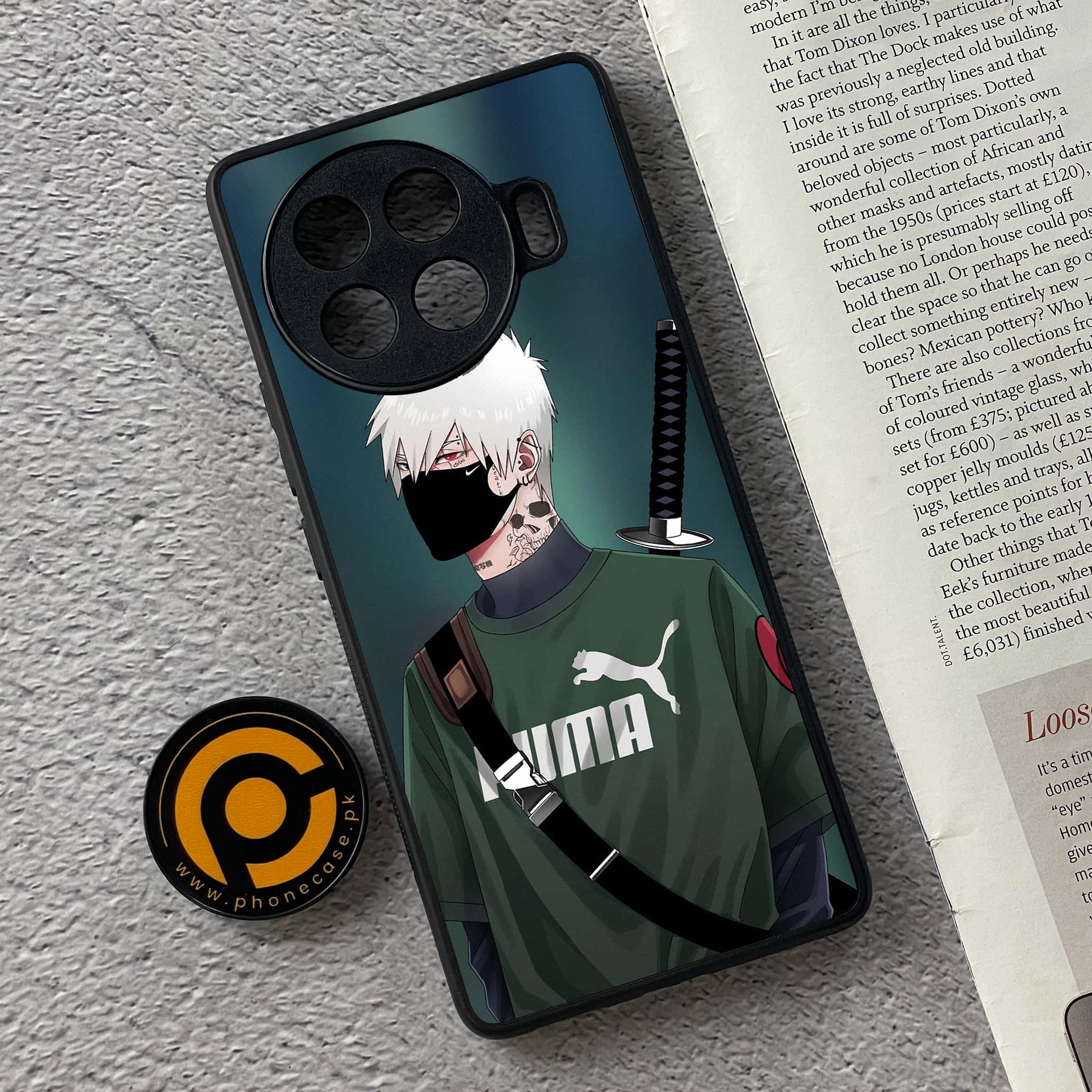 Tecno Spark 20 pro plus - Anime Series - Premium Metal Printed soft Bumper shock Proof Case