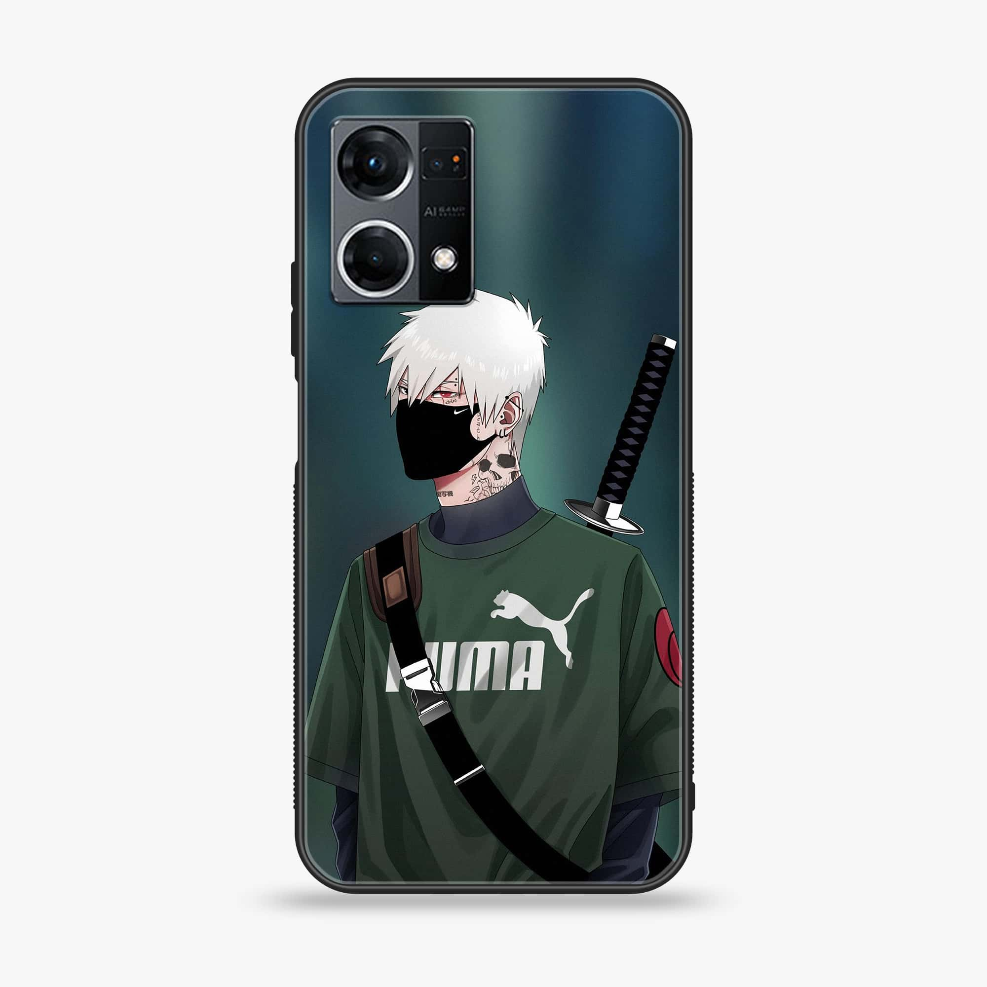 Oppo Reno 7 - Anime Series - Premium Printed Glass soft Bumper shock Proof Case