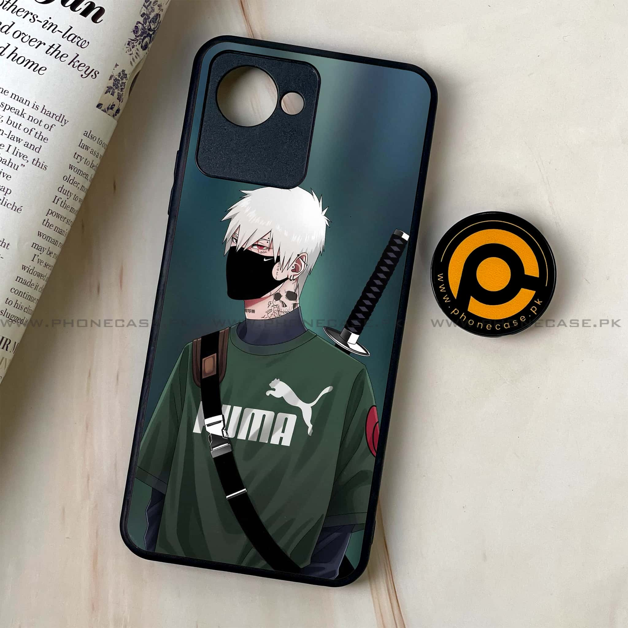 Realme C30 - Anime Series - Premium Printed Glass soft Bumper shock Proof Case