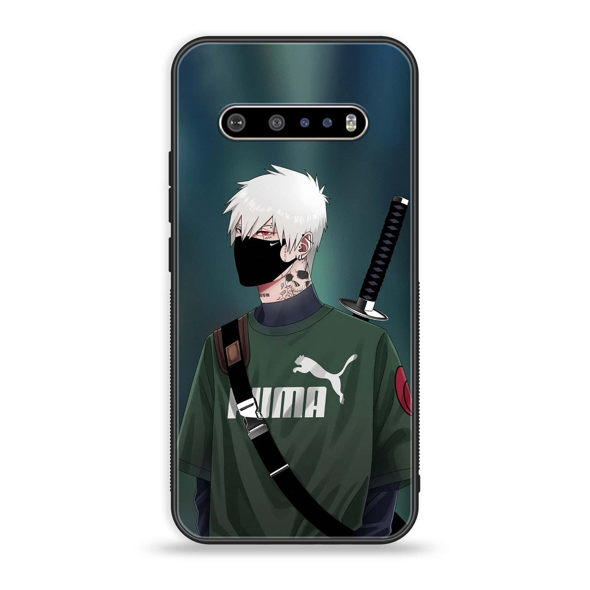 LG V60 Anime Series Premium Printed Glass soft Bumper shock Proof Case