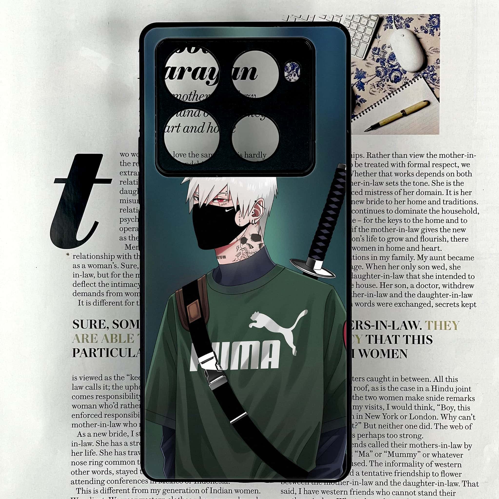 Infinix Note 40 Pro Plus - Anime Series - Premium Metal Printed soft Bumper shock Proof Case