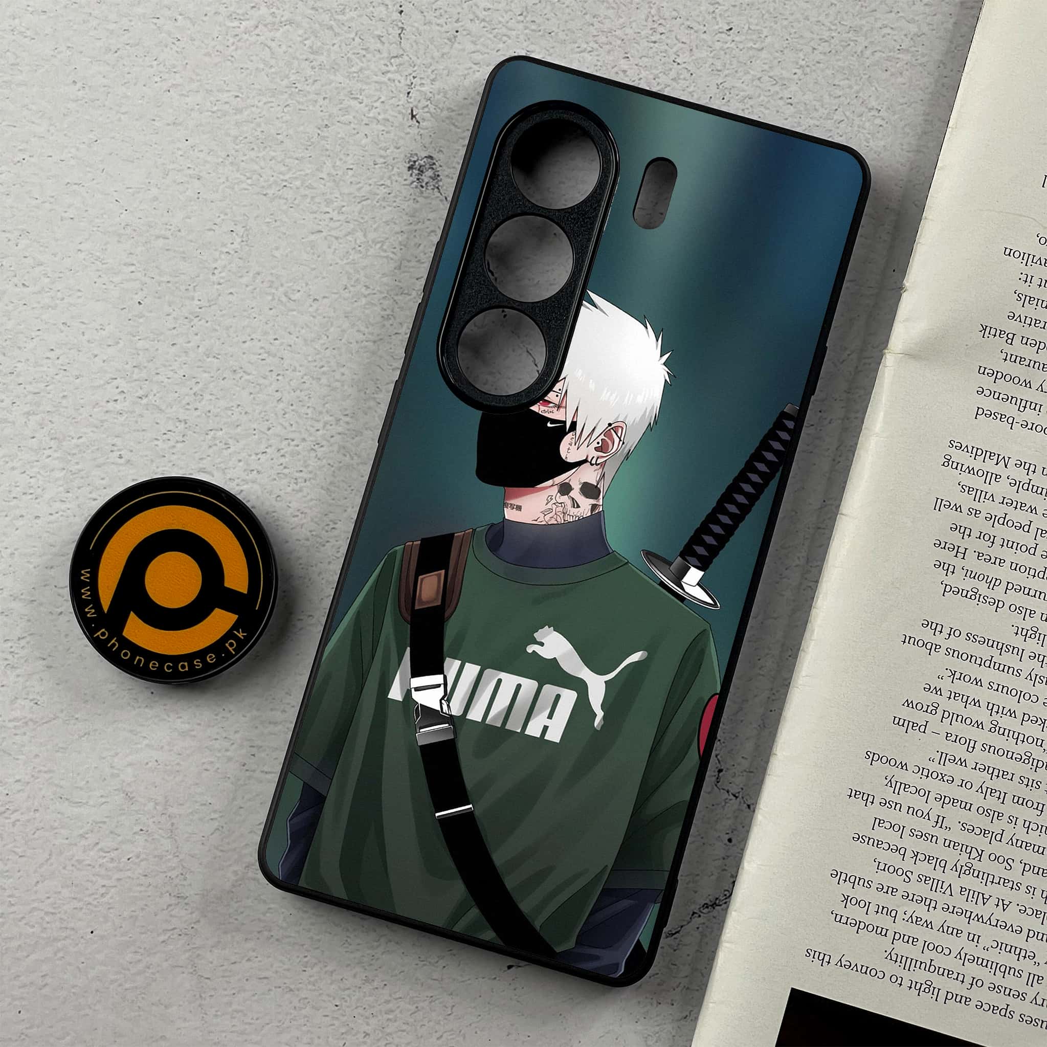 Tecno Camon 40 - Anime Series - Premium Metal Printed Soft Bumper Shockproof Case