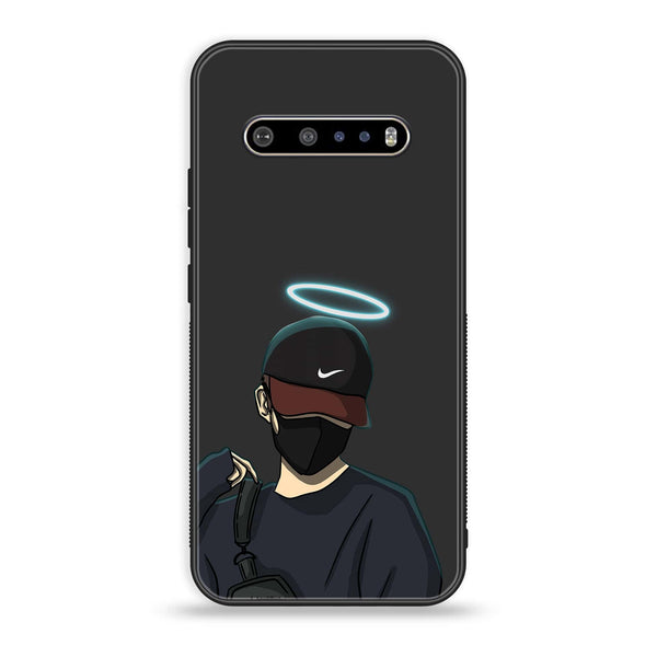 LG V60 Anime Design 4  Premium Printed Glass soft Bumper shock Proof Case CS-34180