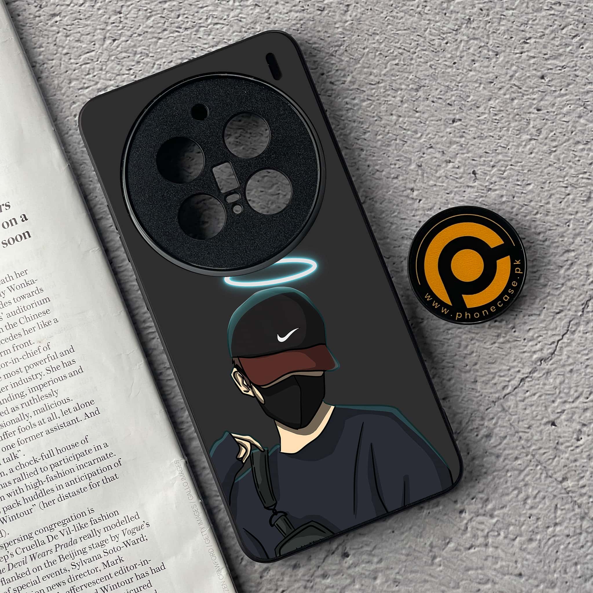 Vivo X200 Pro - Anime Series - Premium Metal  Printed soft Bumper shock Proof Case