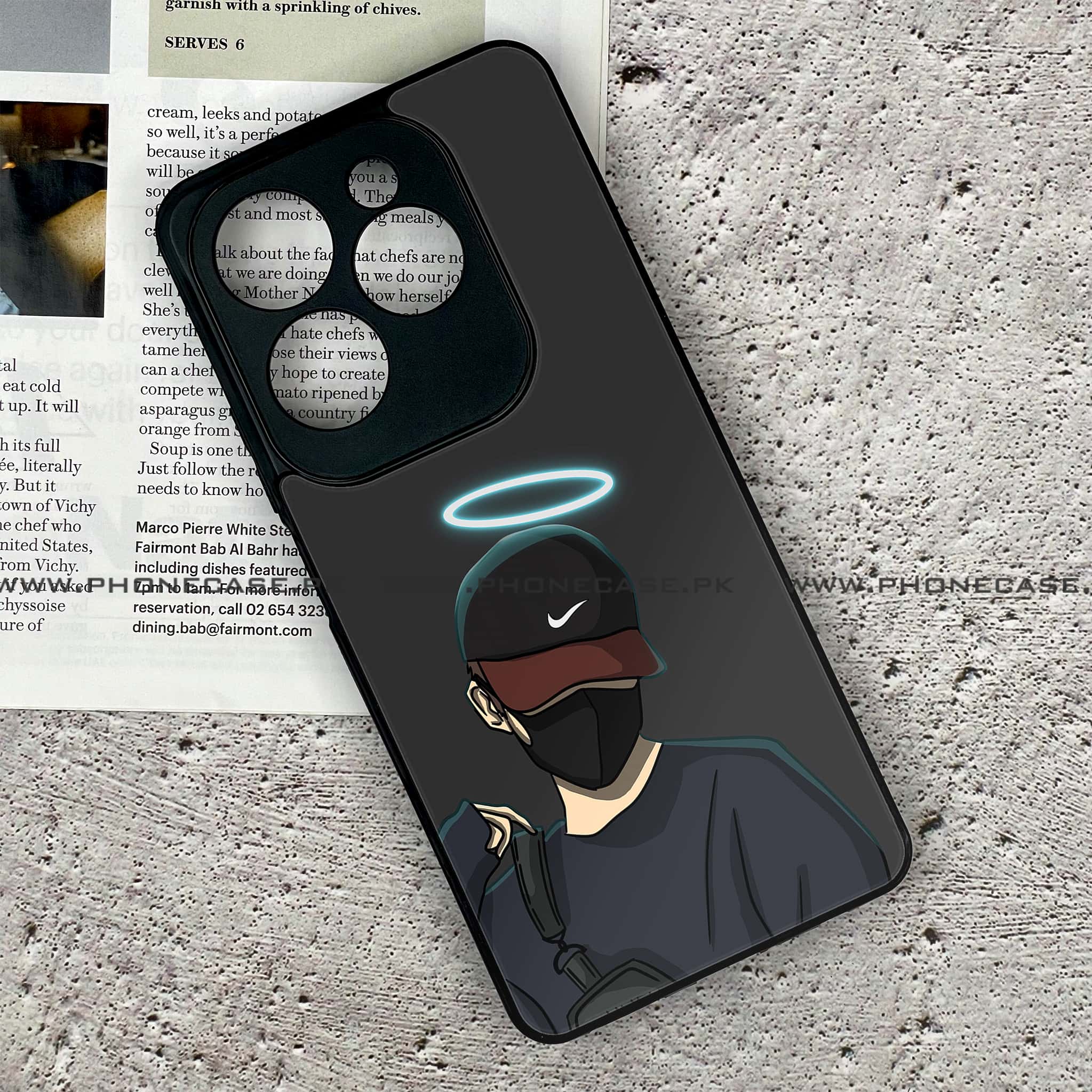 Tecno Spark 20 Pro - Anime Series - Premium Printed Glass soft Bumper shock Proof Case